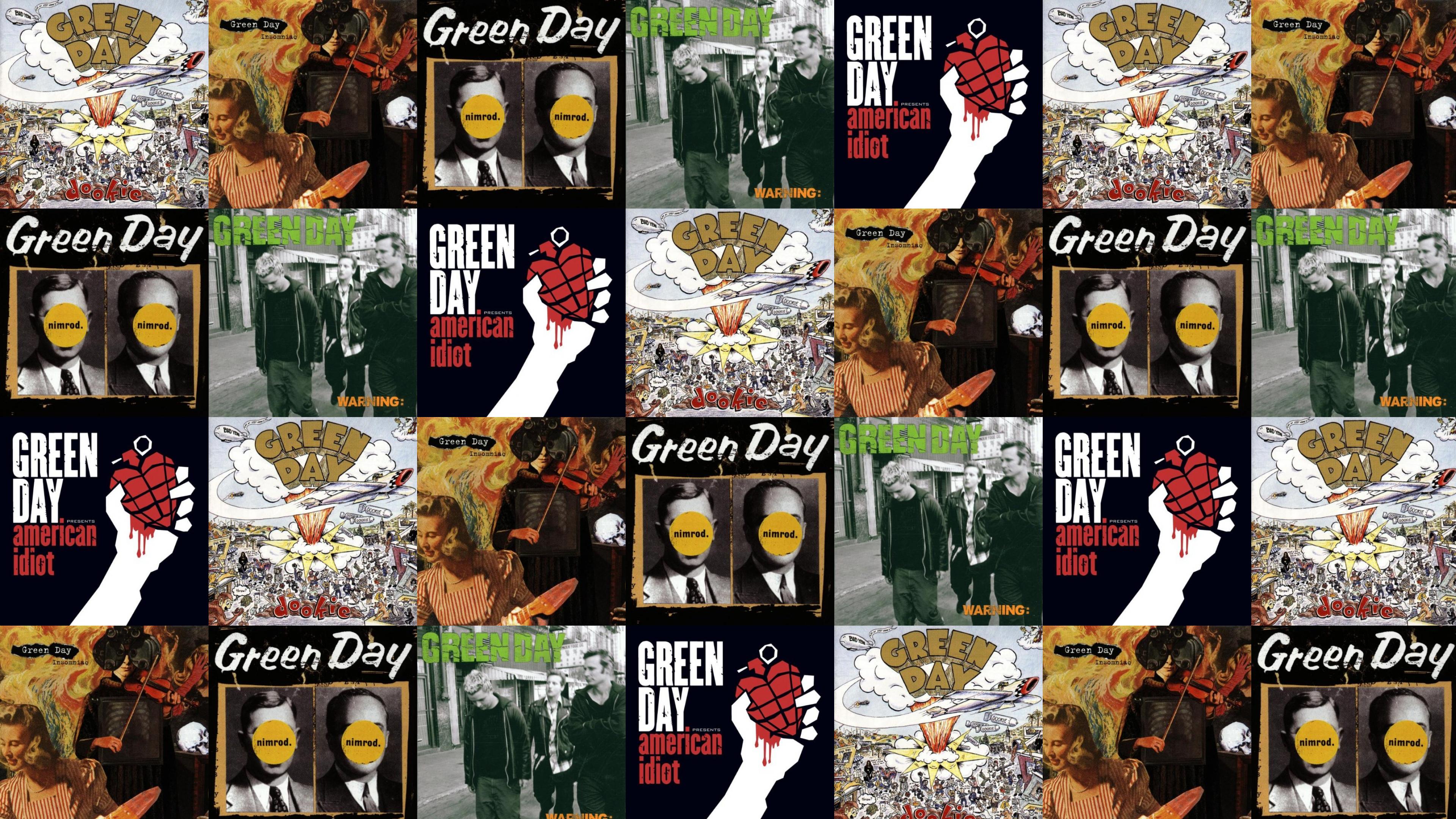 Green Day Dookie Insomniac Nimrod Warning American Idiot fondo de pantalla
