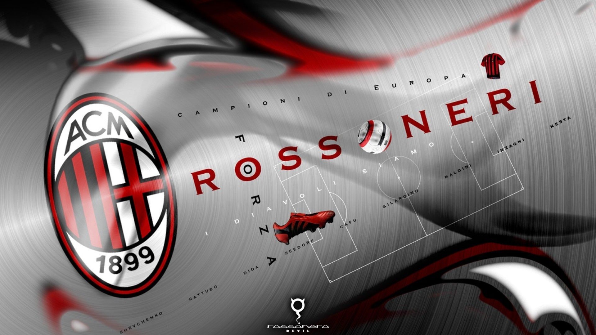 Fondo de pantalla de Ac Milan 2017