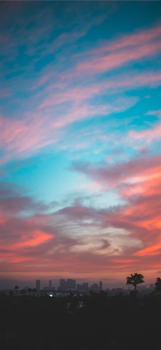 Puesta de sol en LA iPhone X fondo de pantalla | fondos de pantalla | Fondo de pantalla de iphone