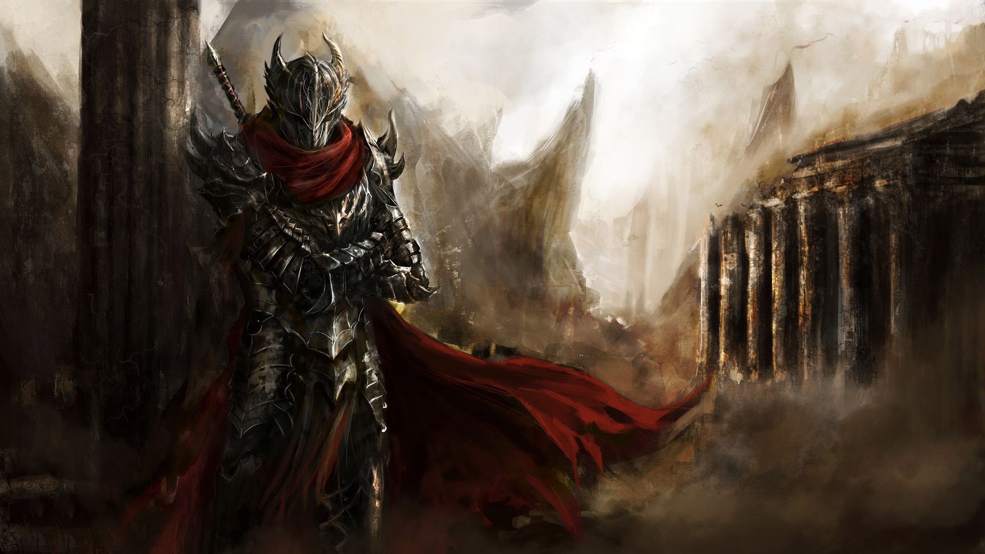 Fondos de pantalla: arte fantasía, caballero, obra de arte, arte conceptual, medieval