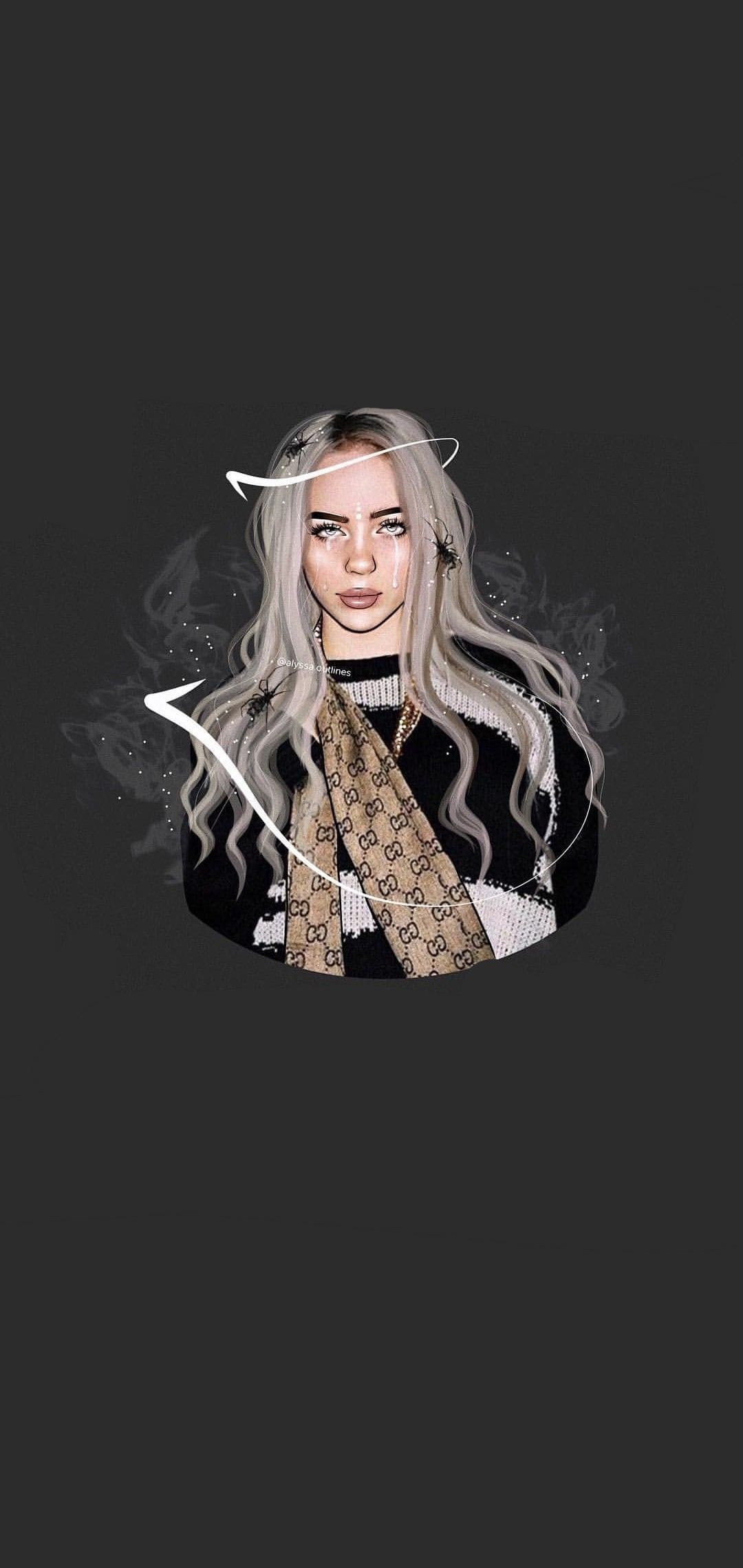 Fondo de pantalla de Billie Eilish 1080x2280