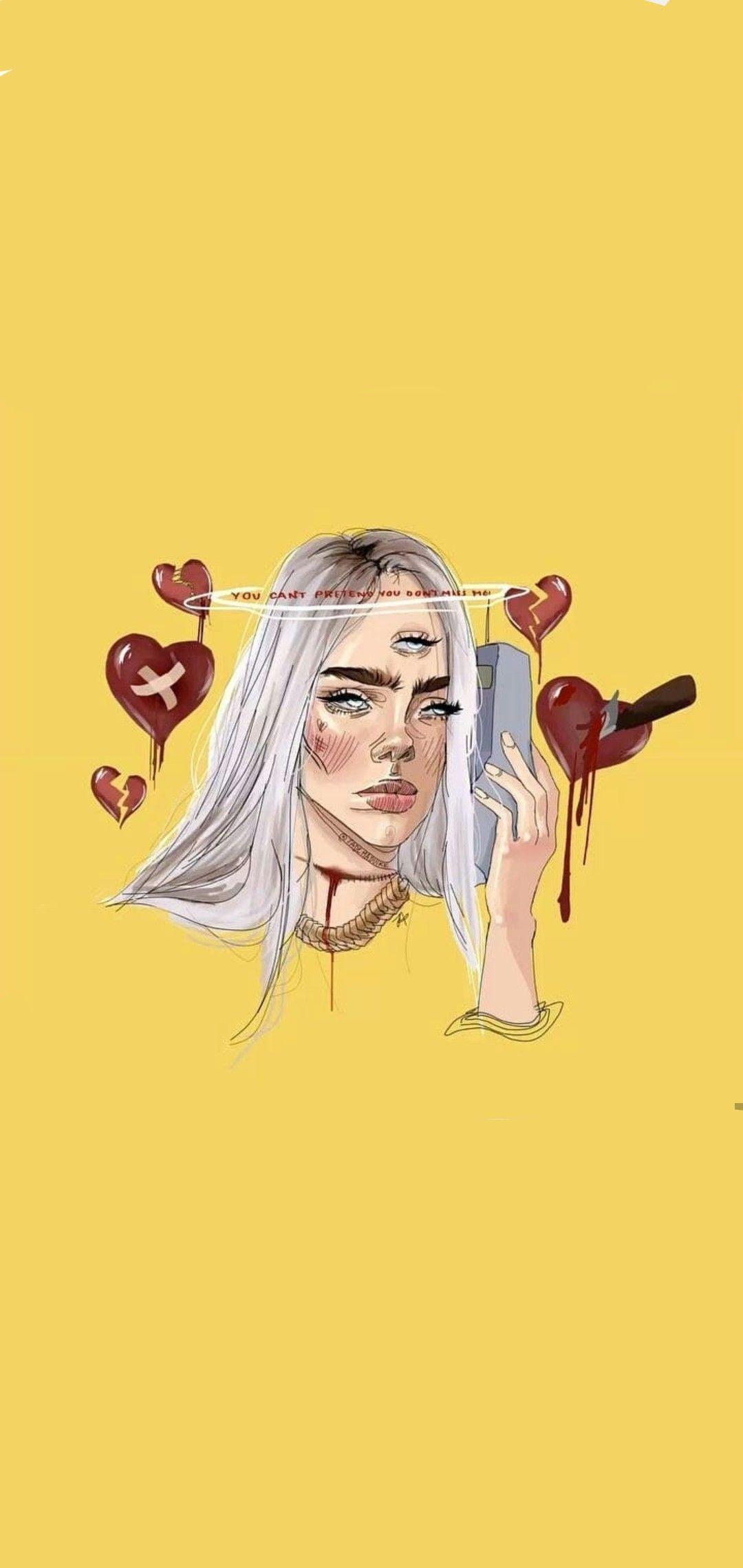 Fondo de pantalla de Billie Eilish 1080x2280