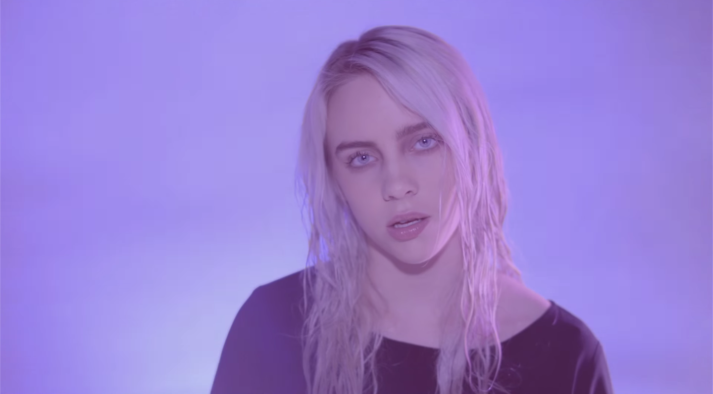 Fondo de pantalla de Billie Eilish 1440x797