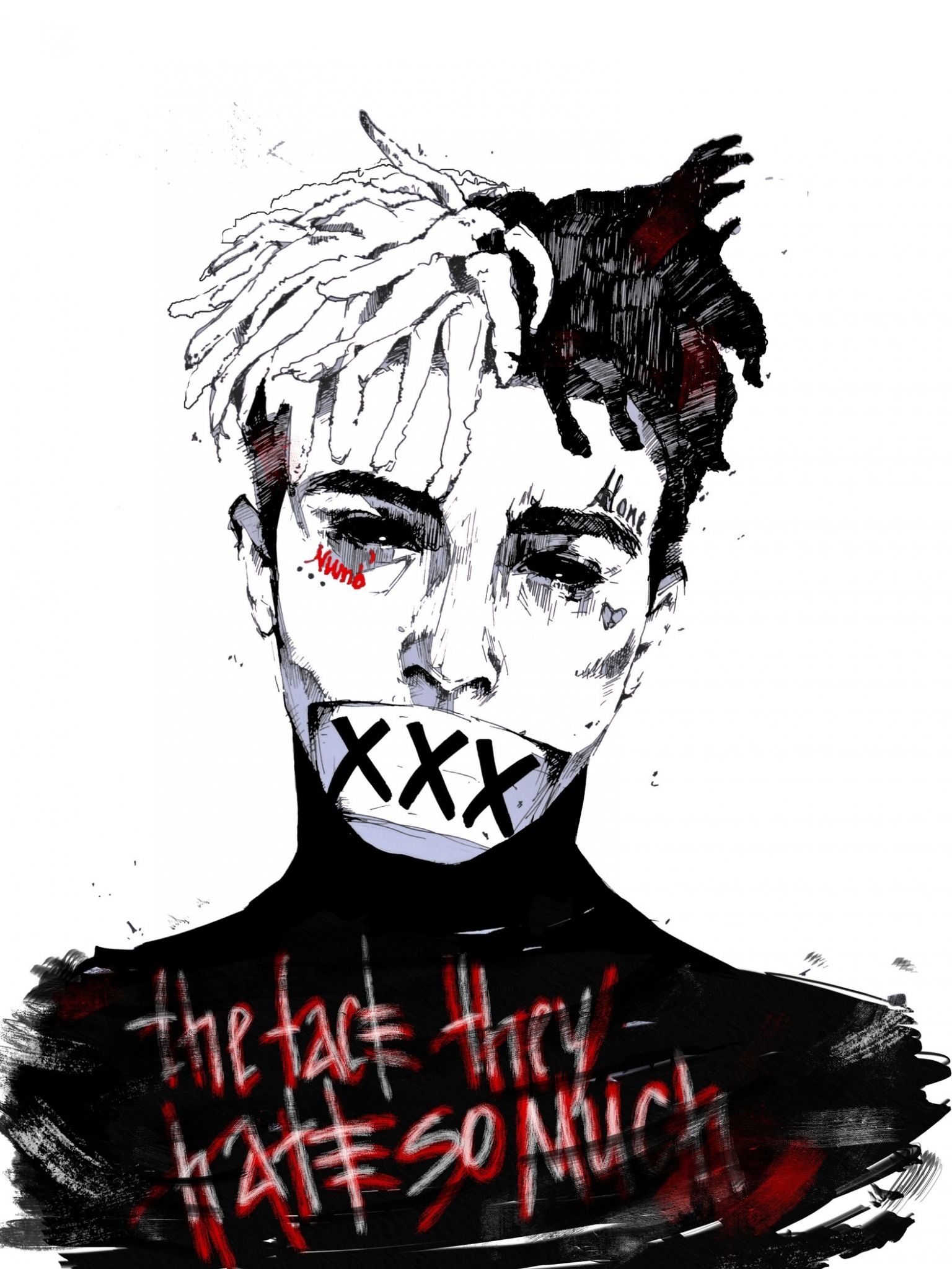 Fondo de pantalla de XXXTentacion 1536x2048