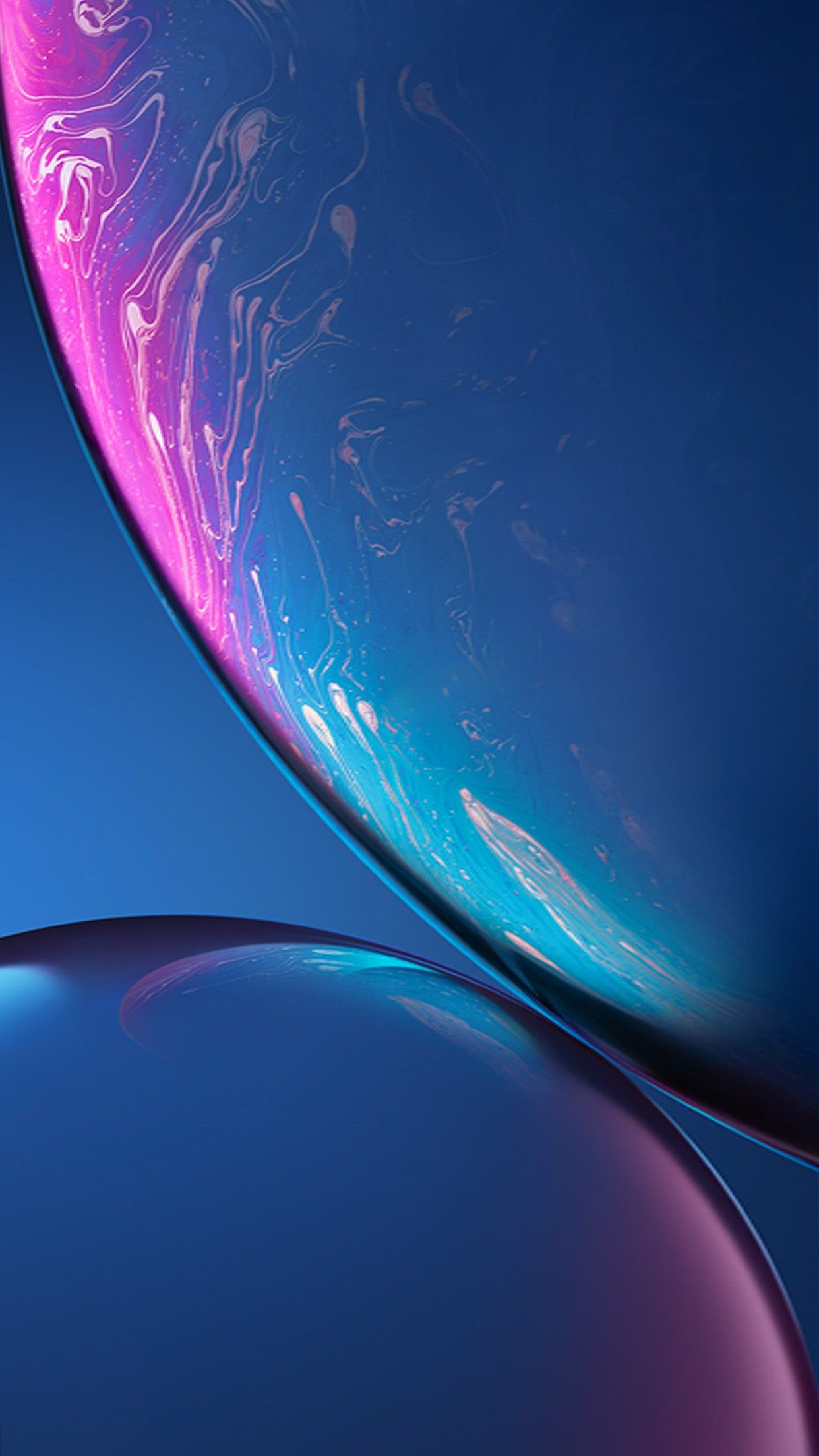 Fondo de pantalla  azul solido 1242x2208