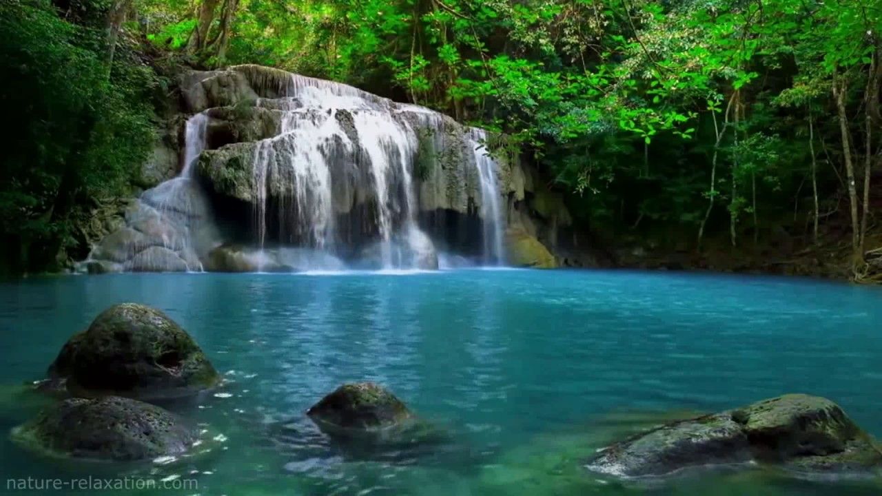Fondo de pantalla de cascada 1280x720