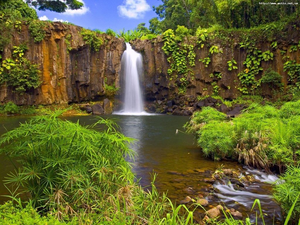 Fondo de pantalla de cascada 1024x768