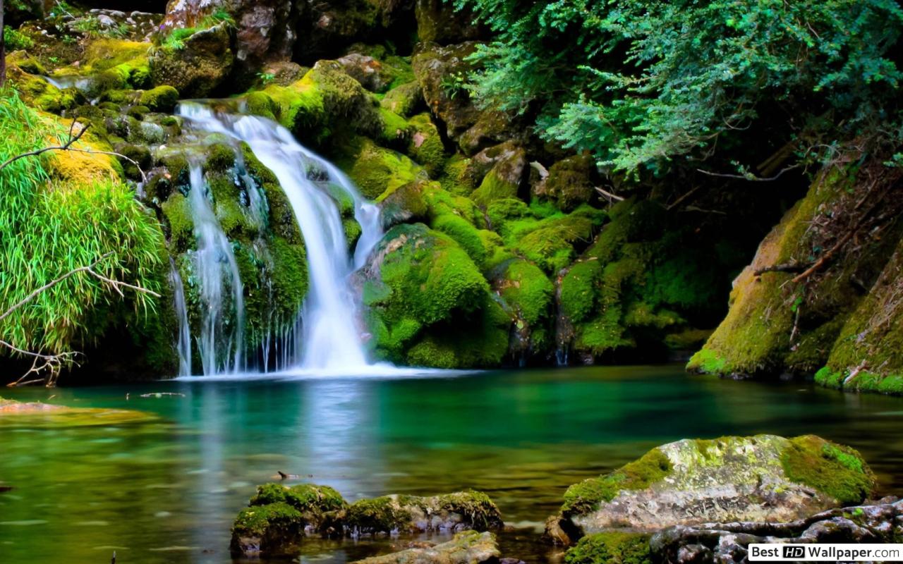 Fondo de pantalla de cascada 1280x800