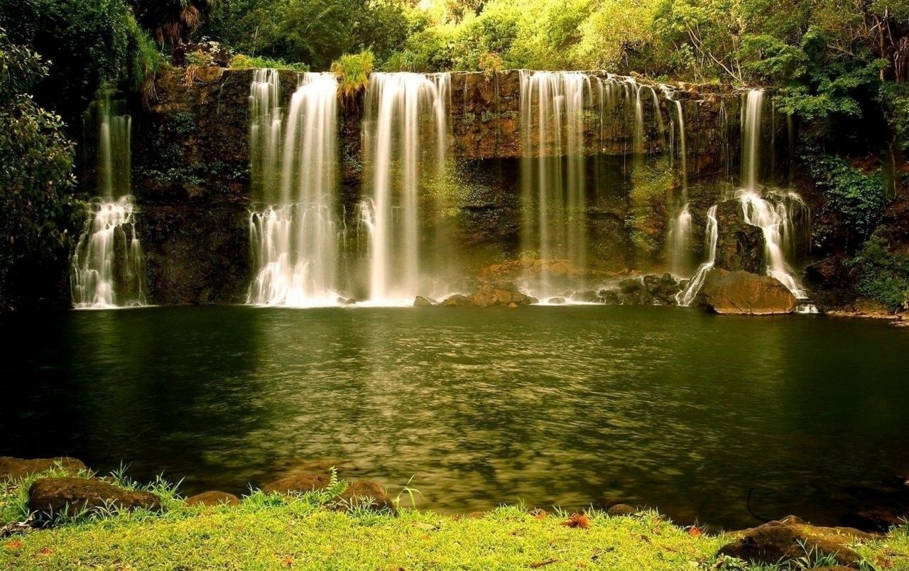Fondo de pantalla de cascada 1280x804