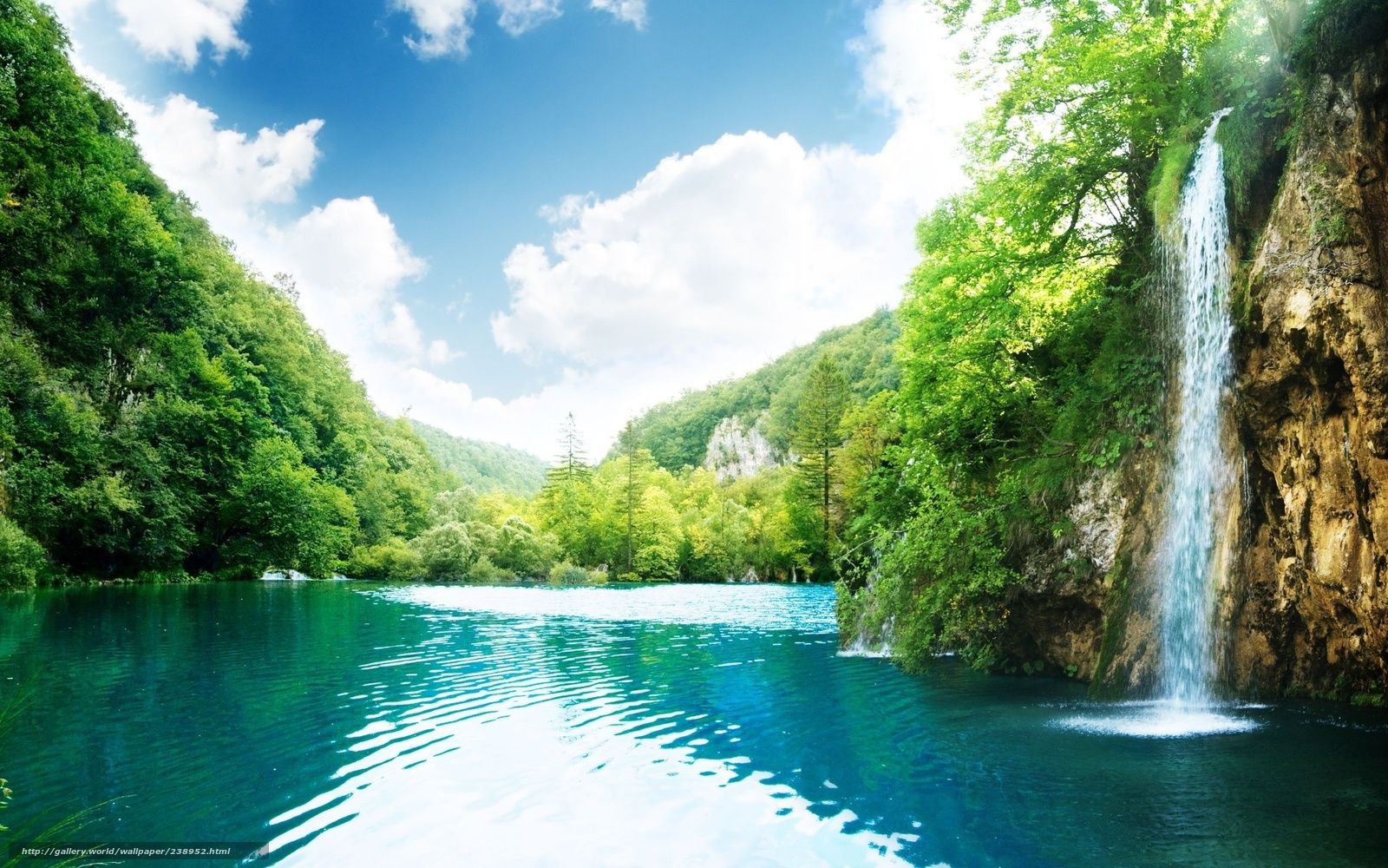 Fondo de pantalla de cascada 1600x1000