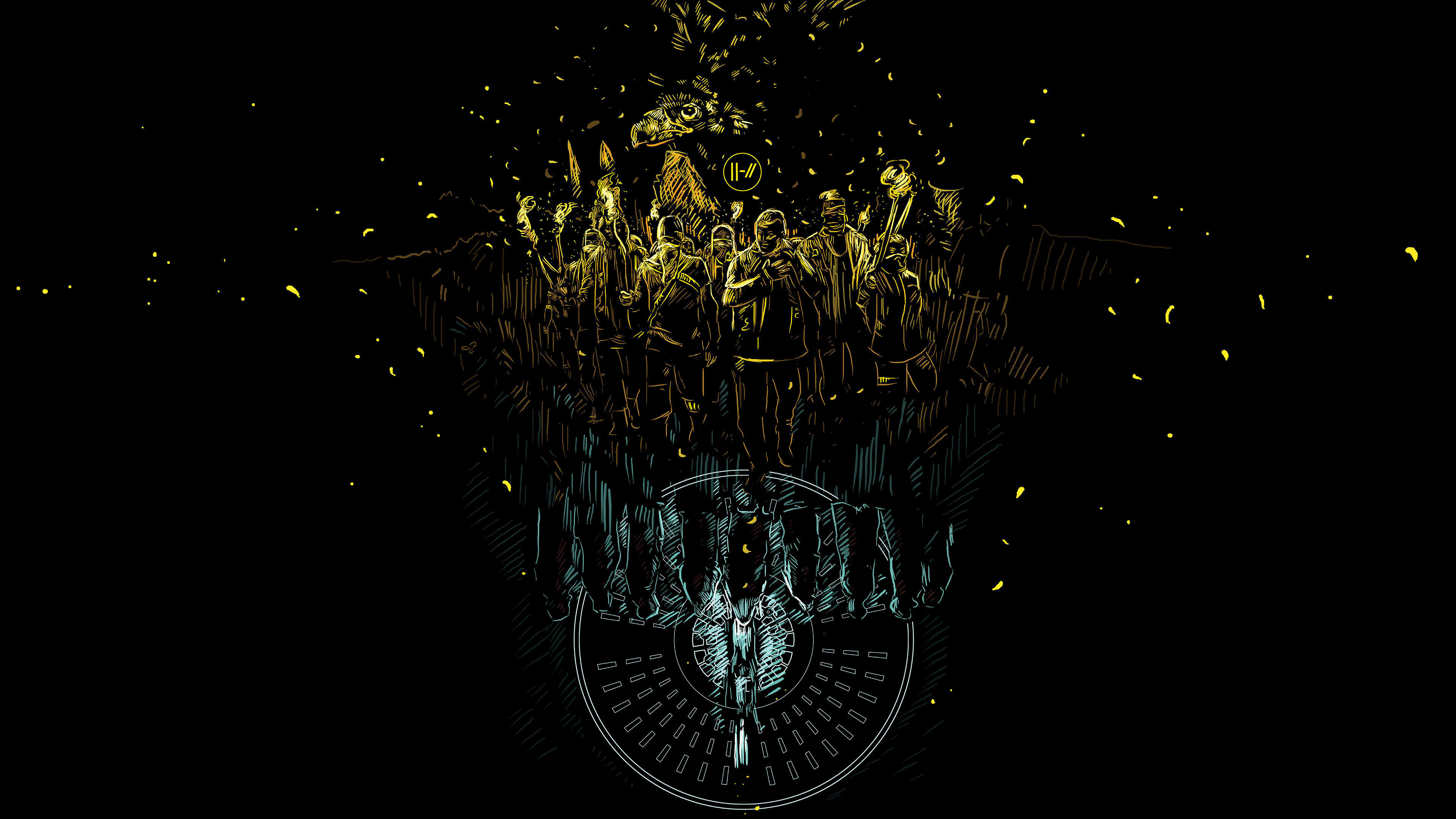 Fondo de pantalla de Twenty One Pilots 3840x2160
