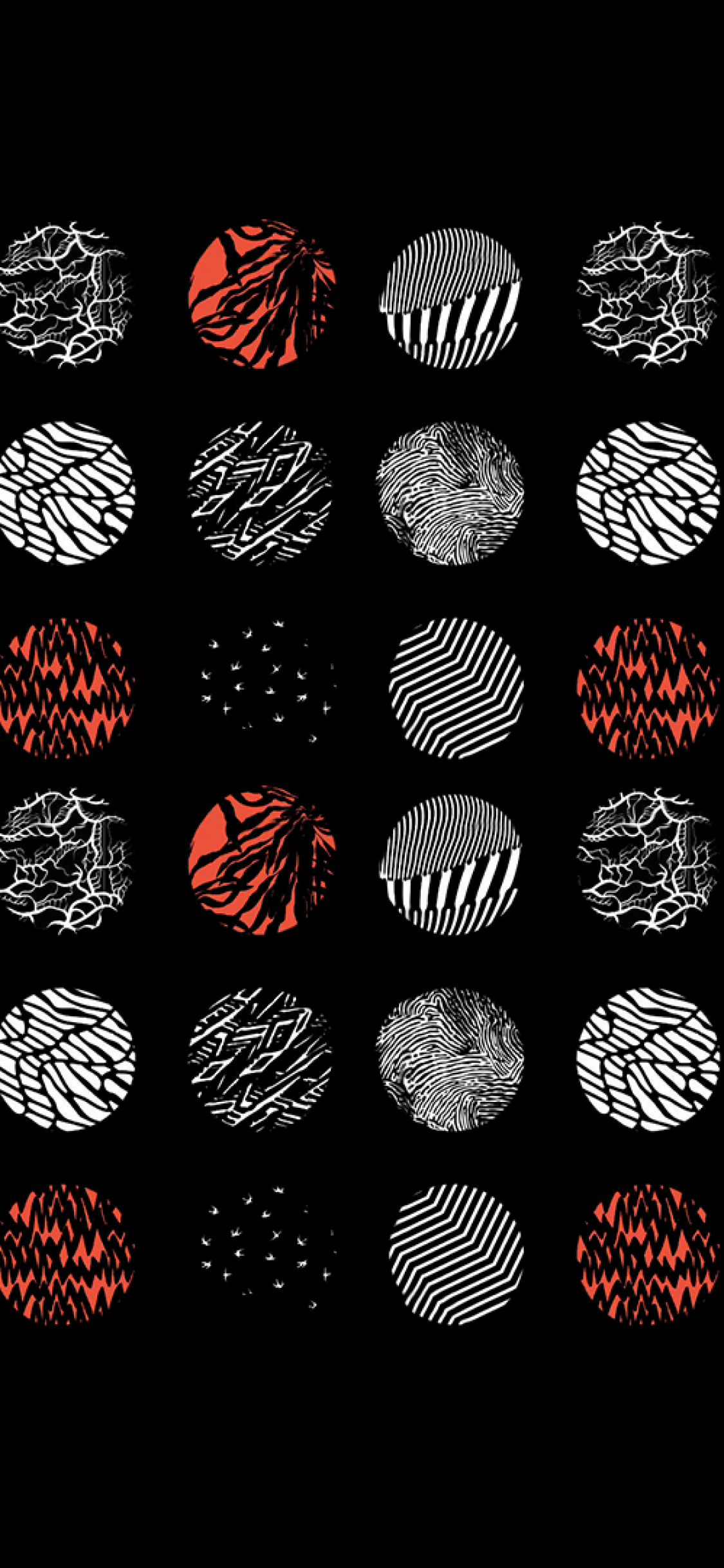 Fondo de pantalla de Twenty One Pilots 1125x2436