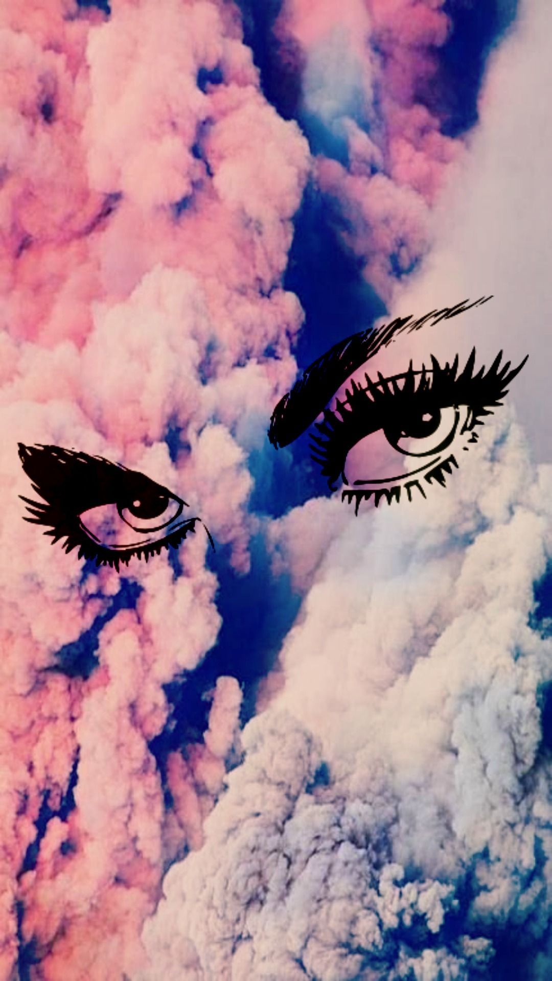 fondo de pantalla para teléfono - iphone - aspecto femenino - Nubes hipster