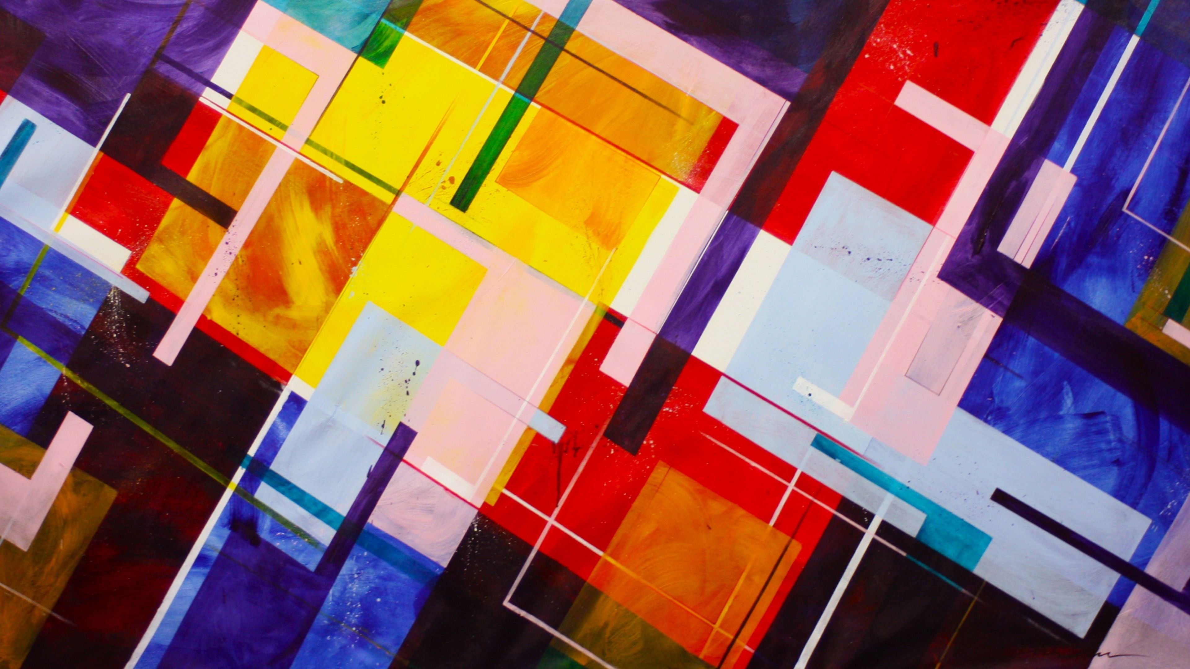 Líneas abstractas coloridas, artista HD, fondos de pantalla 4k, imágenes