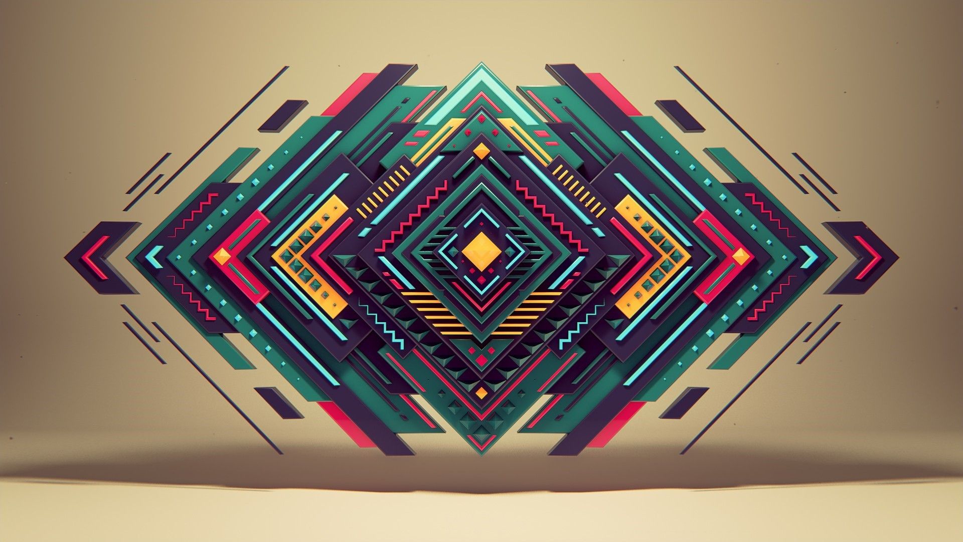 2811794 1920x1080 colorido abstracto geometría digital arte fondo de pantalla