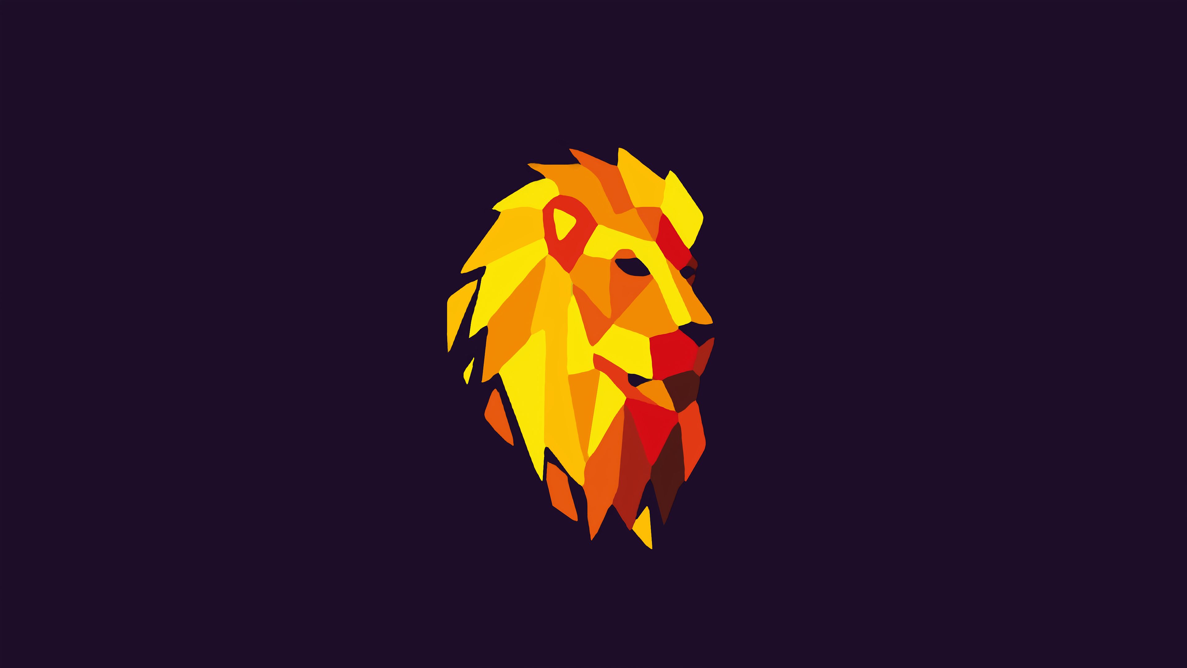 Wallpaper 4k Lion Abstract Art 4k-fondos de pantalla, fondos de pantalla abstractos