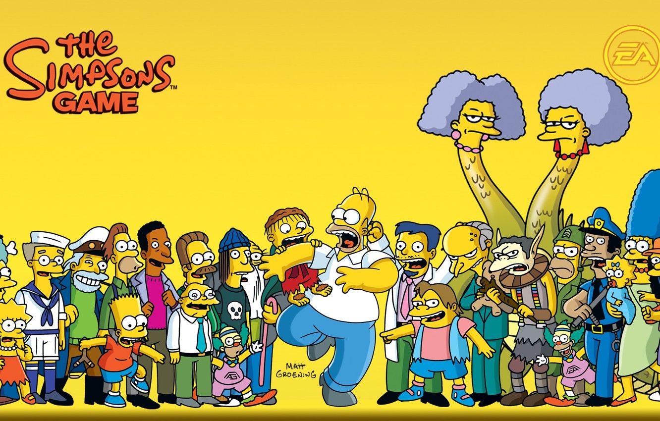 Fondo de pantalla, dibujos animados, Los simpsons, Homer, Fondos de pantalla, todos
