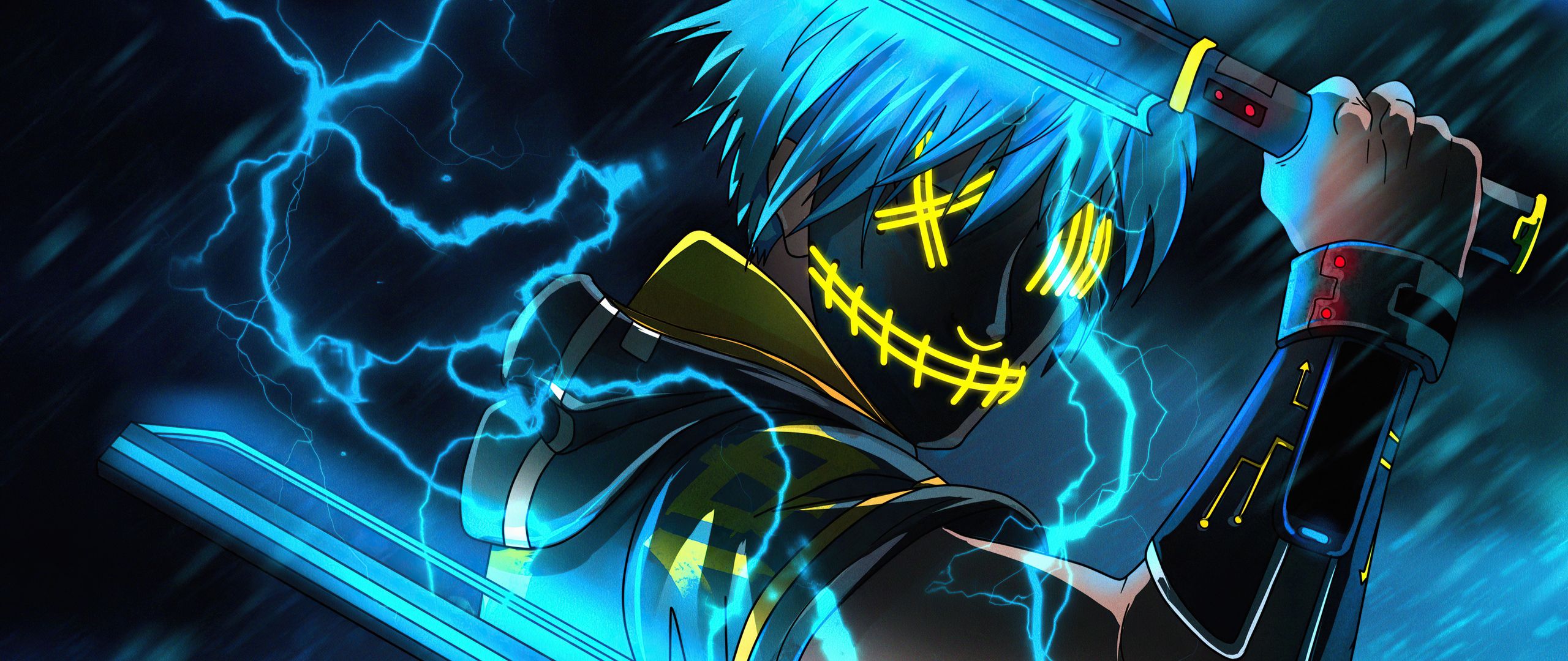 Fondo de pantalla de ninja 2560x1080