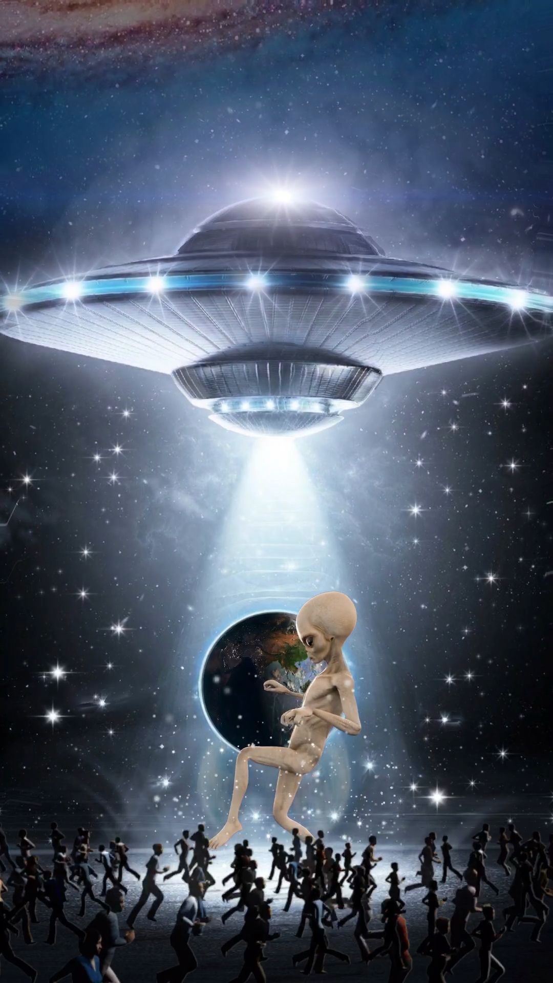Fondo de pantalla de ovni 1080x1920