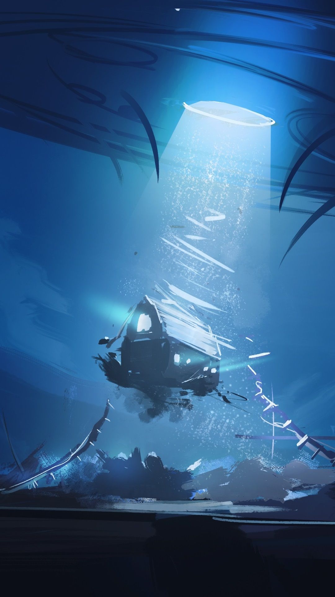 Fondo de pantalla de ovni 1080x1920