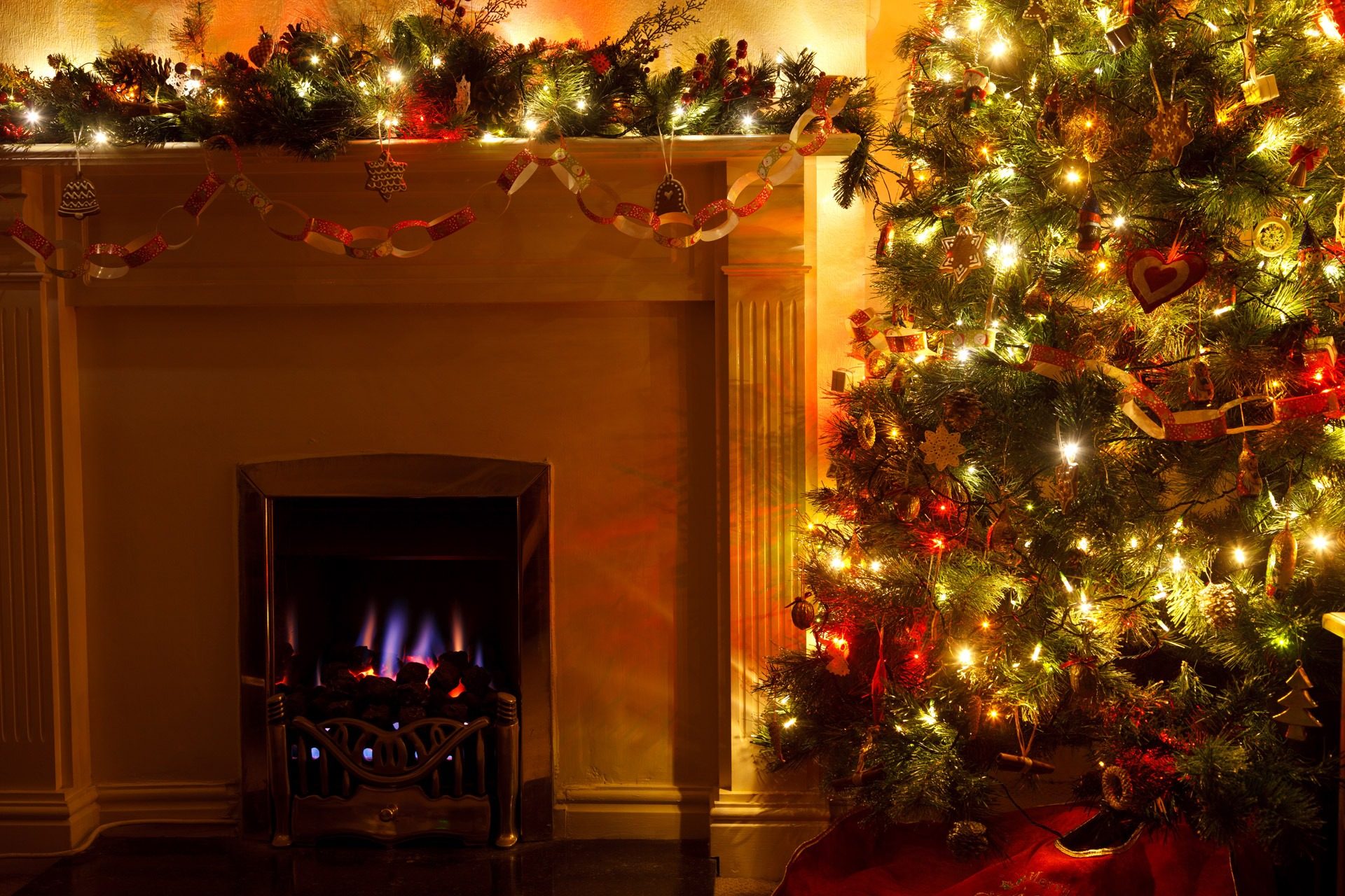 Christmas Fireplace Wallpapers Free HD Descargar
