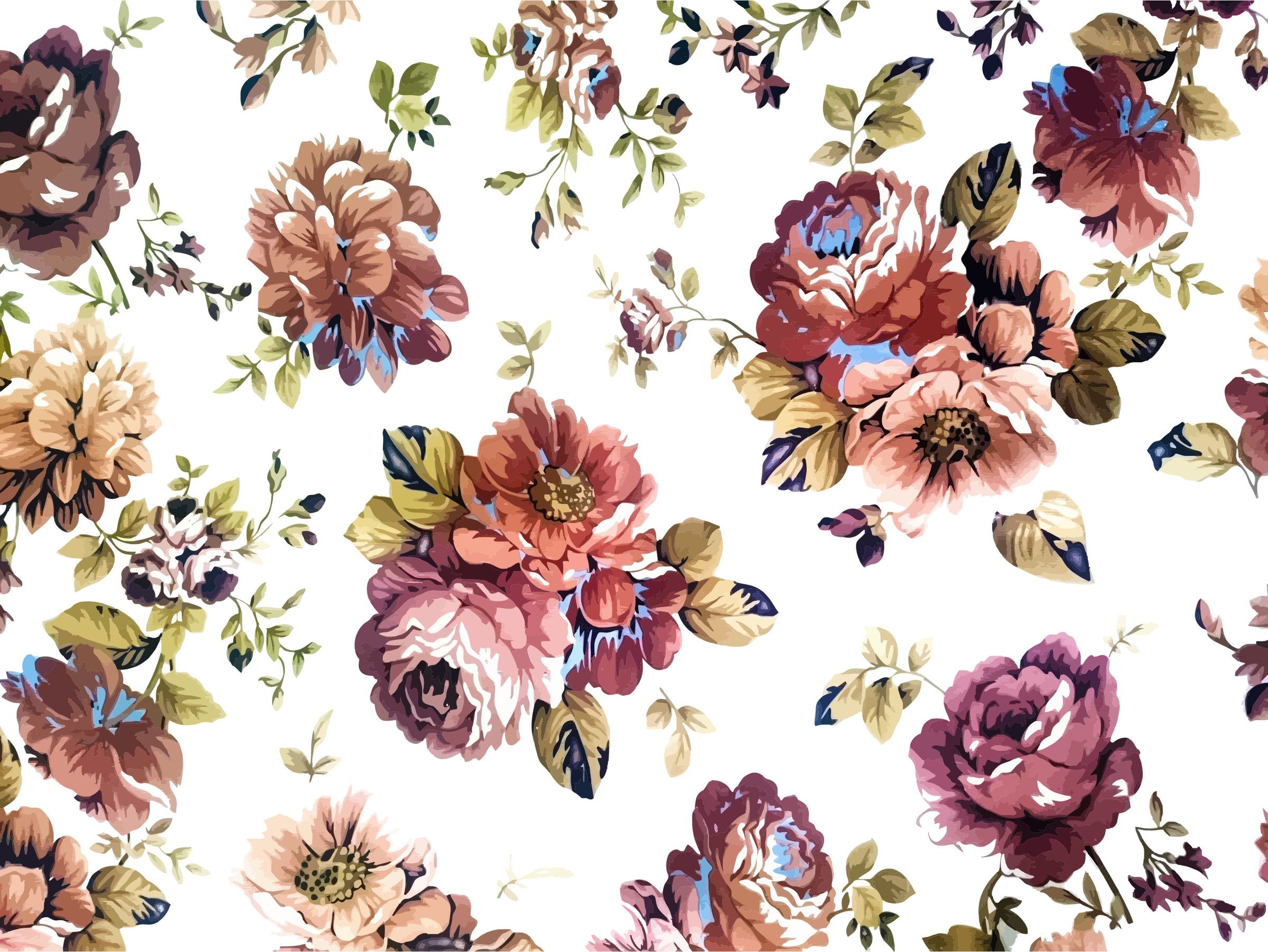 Vintage Flowers Wallpapers (más de 75 imágenes de fondo)