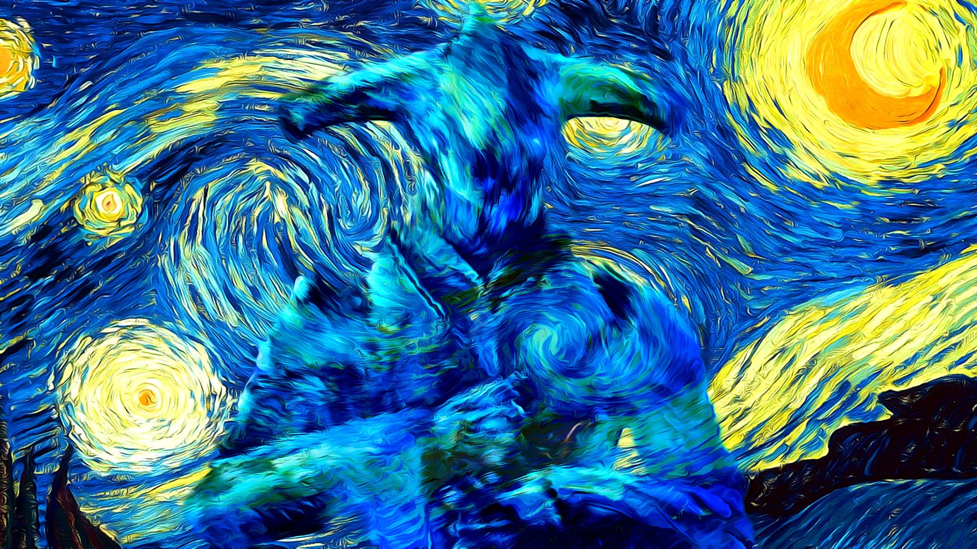 Fondo de pantalla de tamaño completo de Van Gogh - Vincent Van Gogh Starry Night High