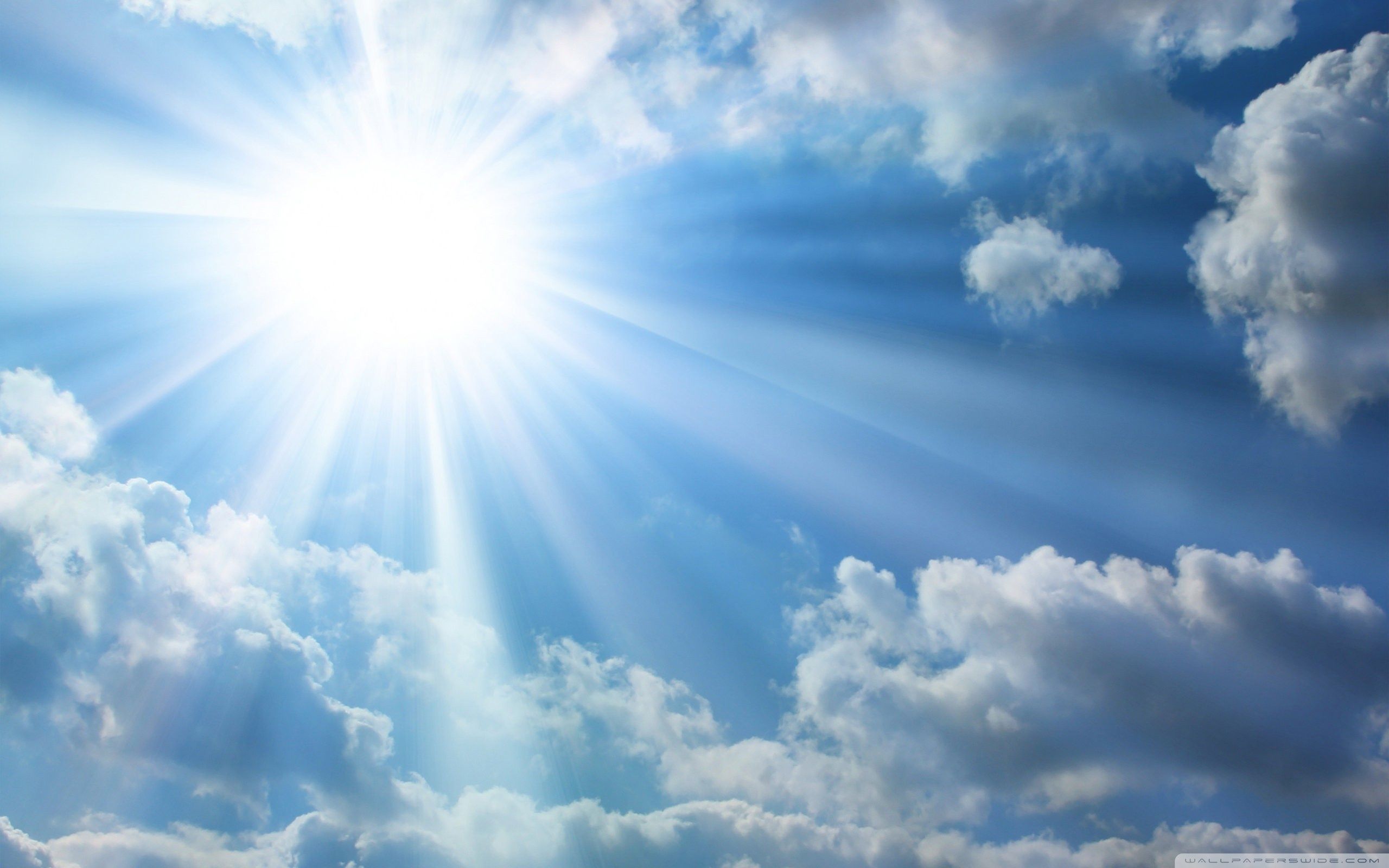 Cielo con sol HD fondo de pantalla, imágenes de fondo