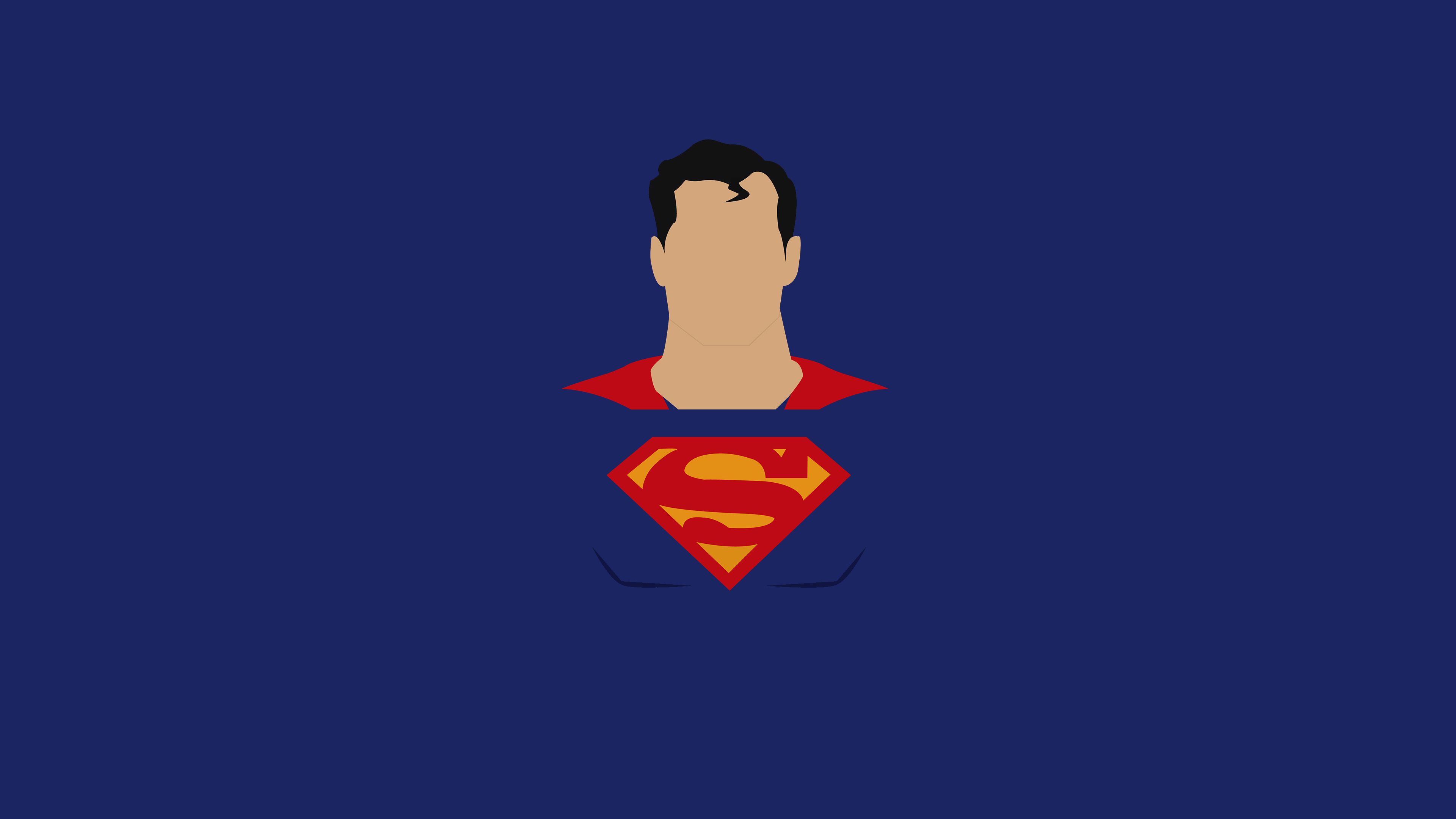 Superman Minimalism Art, HD Superheroes, 4k Wallpapers, Images