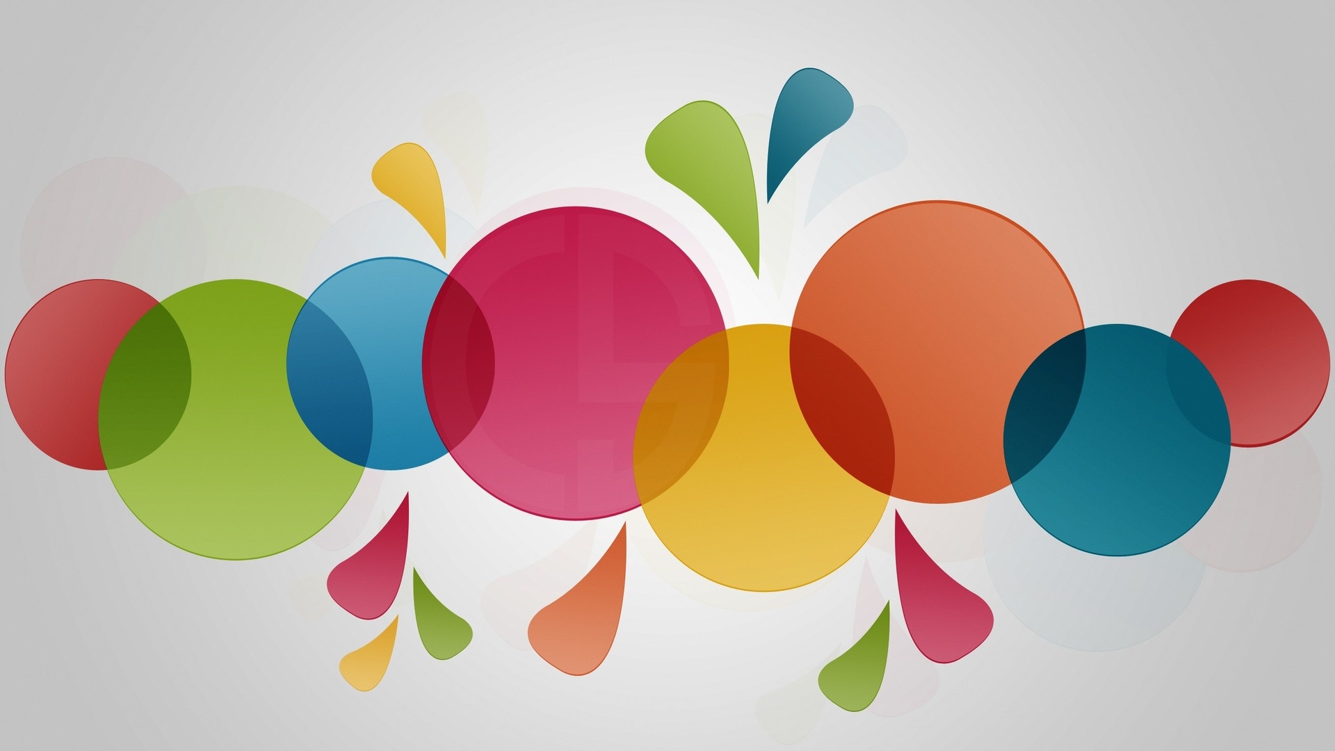 HD Wallpapers Colored Circles Art 1920x1080px para fondo de escritorio