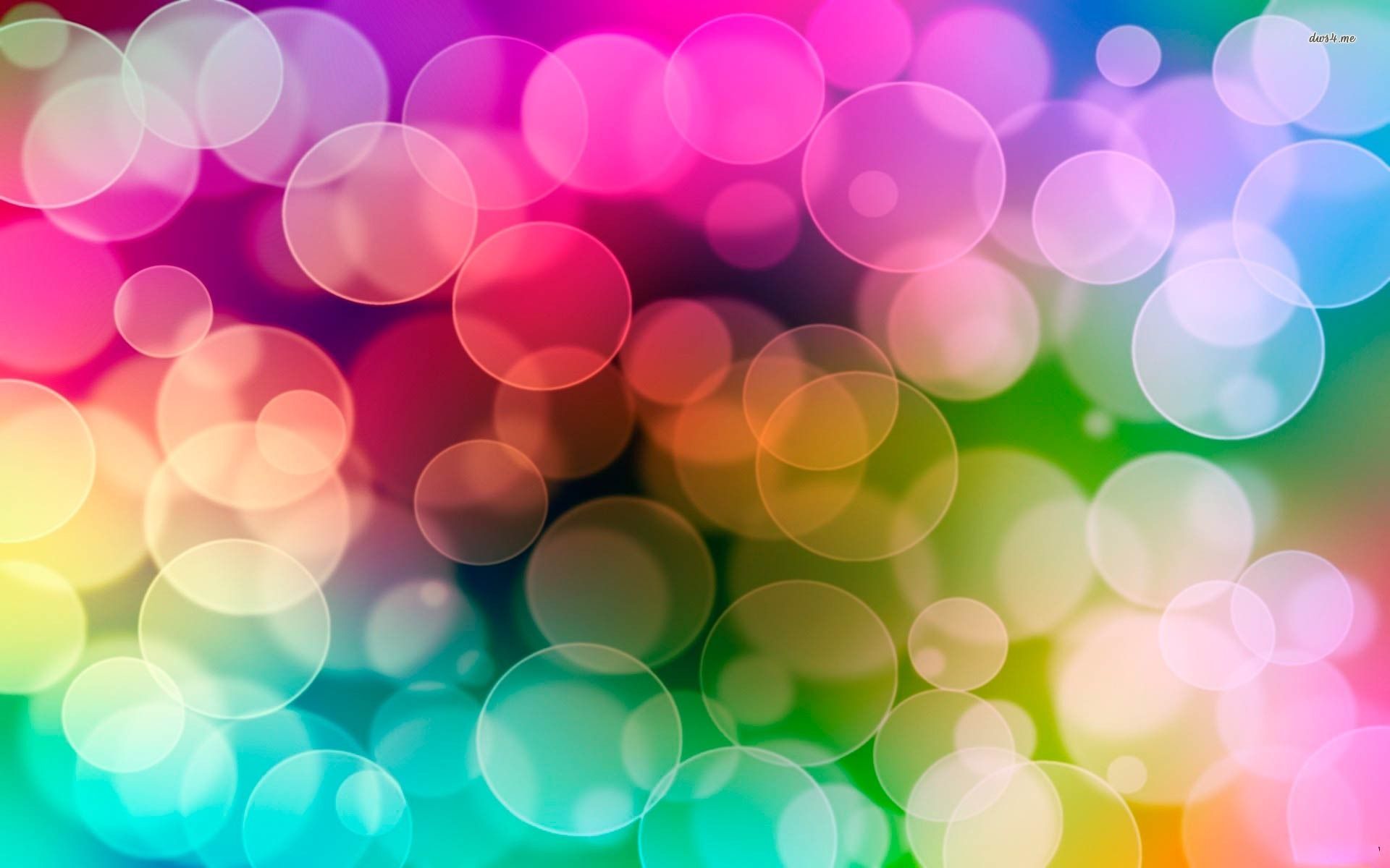 Fondo de pantalla de círculos borrosos de colores - Fondos de pantalla abstractos - # 9438