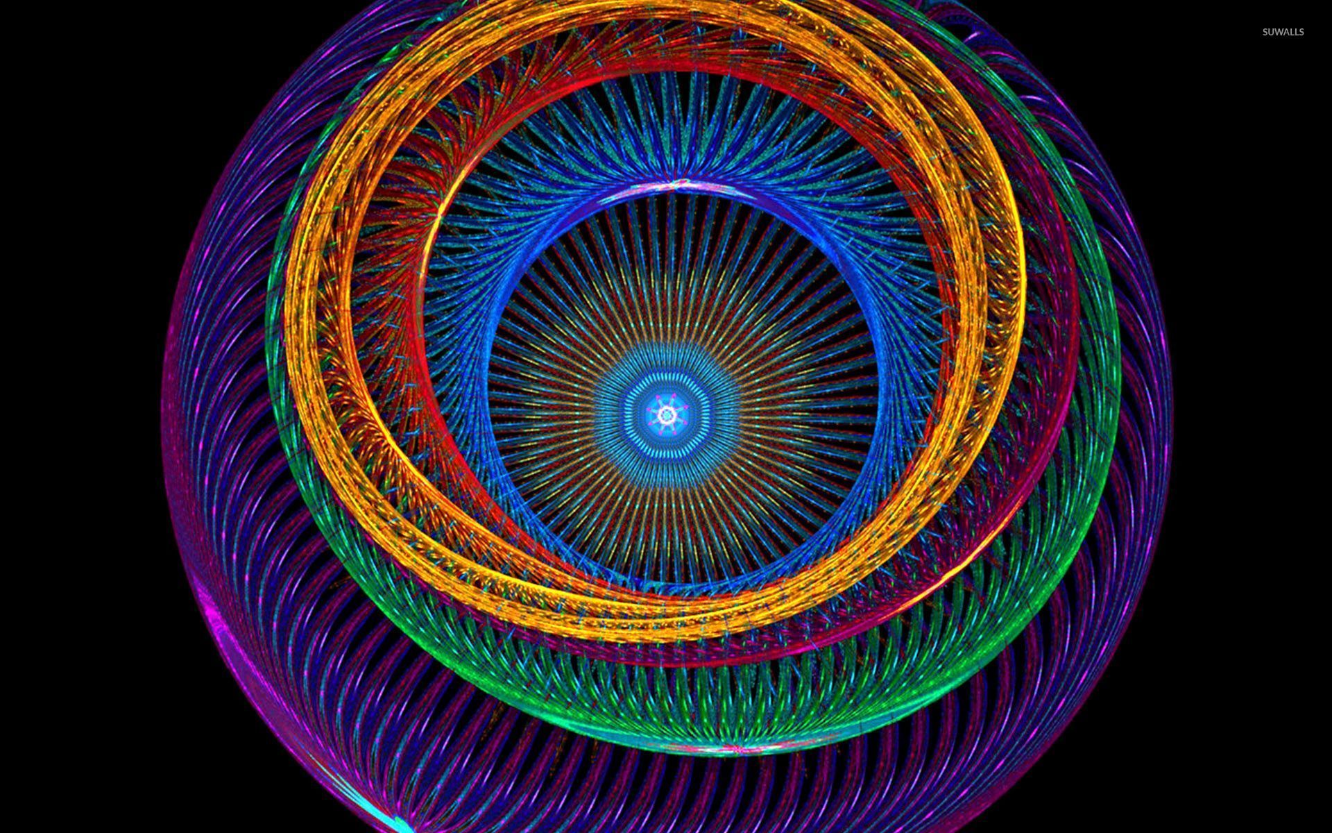 Fondo de pantalla de círculo colorido - Fondos de pantalla abstractos - # 53983