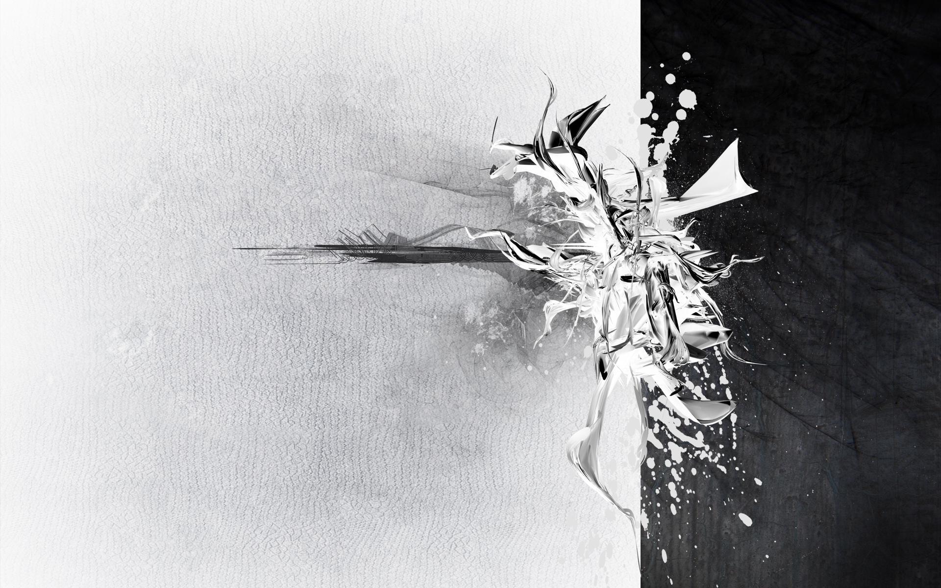 Blanco vs. Fondo de pantalla negro