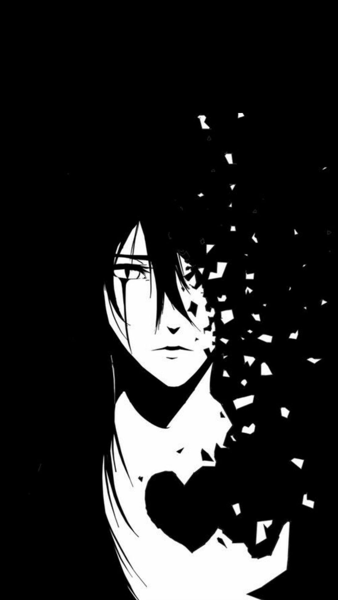 Fondos de pantalla de Anime Black and White para iPhone - Top Free Anime Black and
