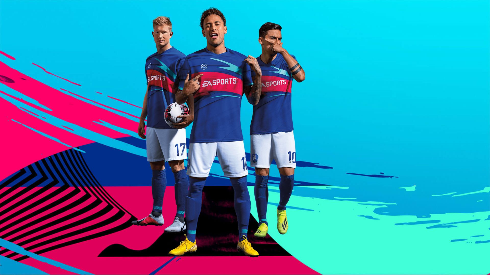 Fondo de pantalla: FIFA Online 4, Neymar, Kevin de Bruyne, Paulo Dybala