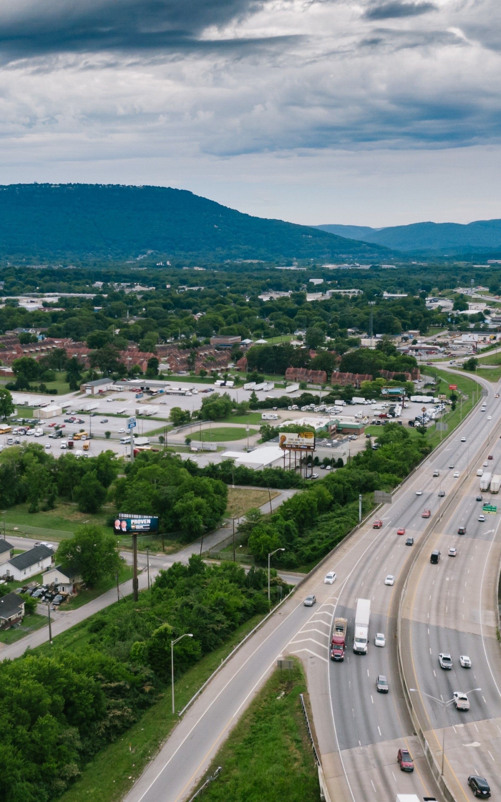 Descargar 1600x2560 Tennessee, Chattanooga, Vista aérea, Tráfico
