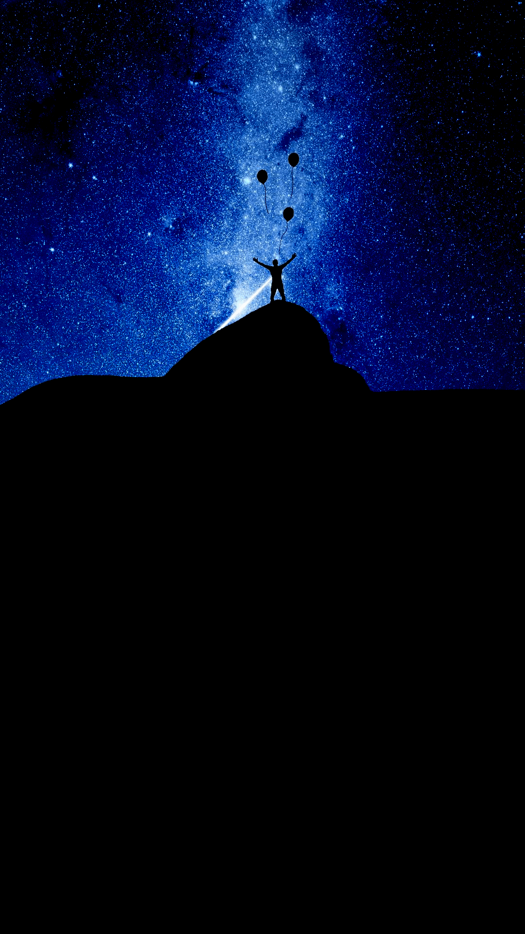 Night Stars AMOLED Dark Wallpaper - Amoled Wallpapers