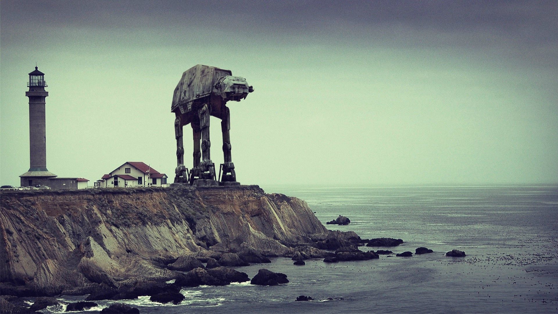 Fondos de pantalla: Star Wars, mar, agua, rock, apuntalar, cielo, calma, torre