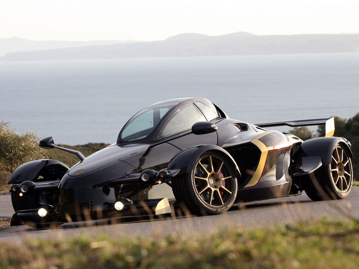 Descargar fondo de pantalla 1152x864 anuncio, coche, tramontana, negro, deportes, raro