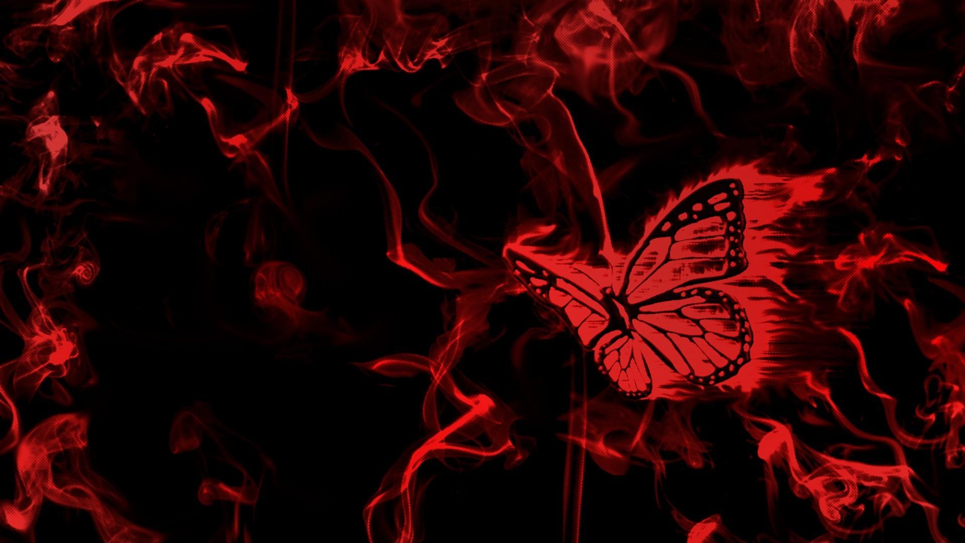 Fondo de pantalla rojo y negro 1920x1080