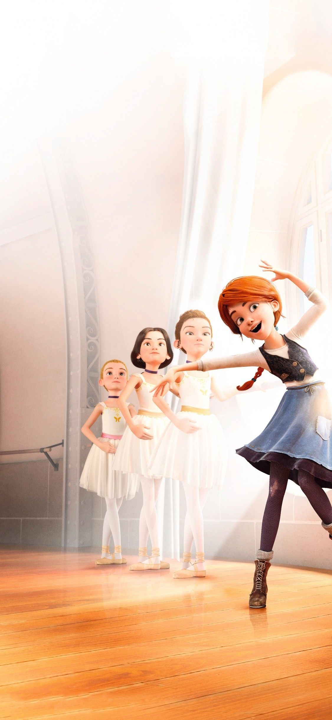 Descargar 1125x2436 Ballerina, Animation Wallpapers para iPhone X