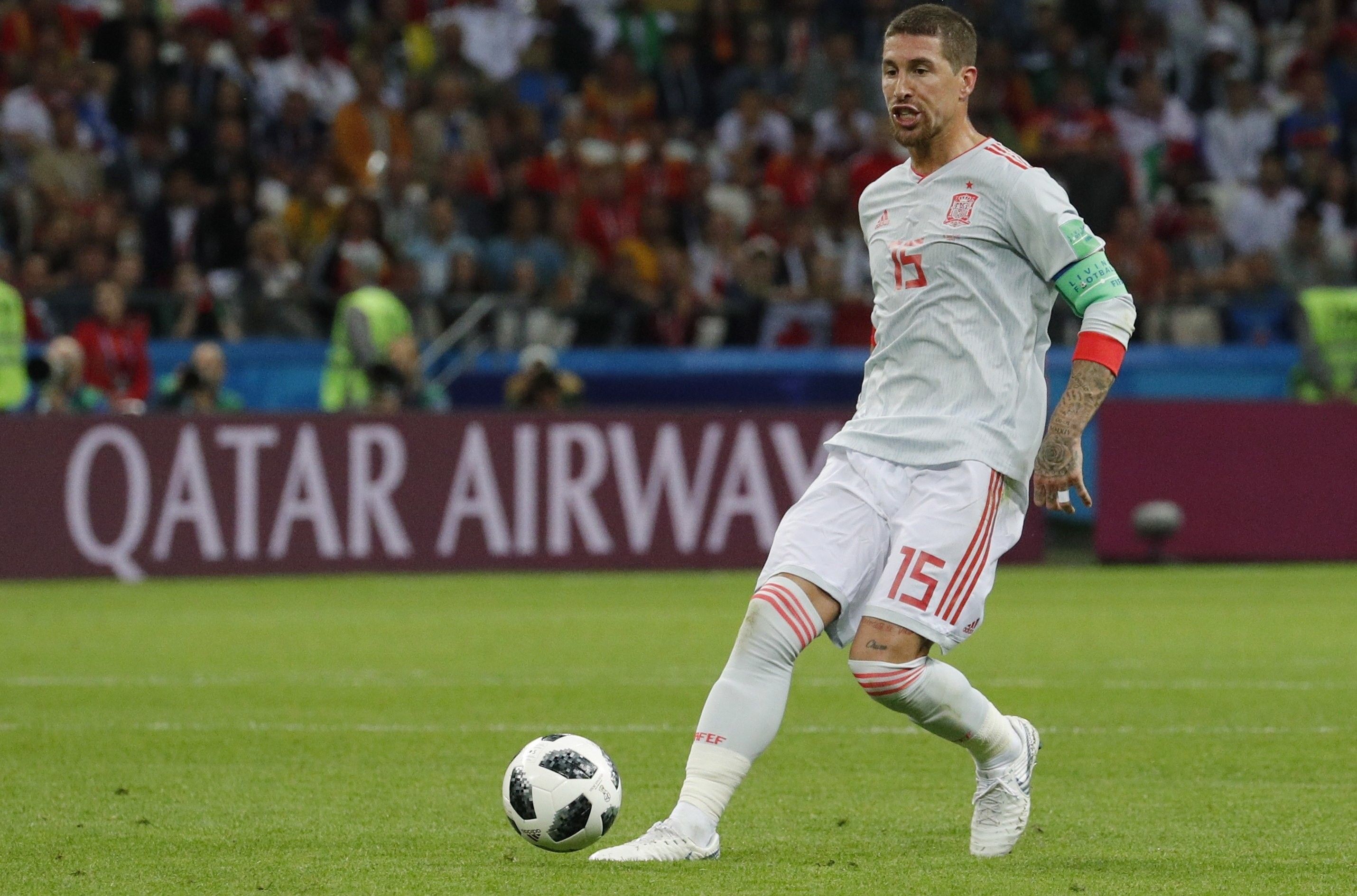 Sergio Ramos España Futbolista en la Copa Mundial de la FIFA 2018 HD Wallpaper