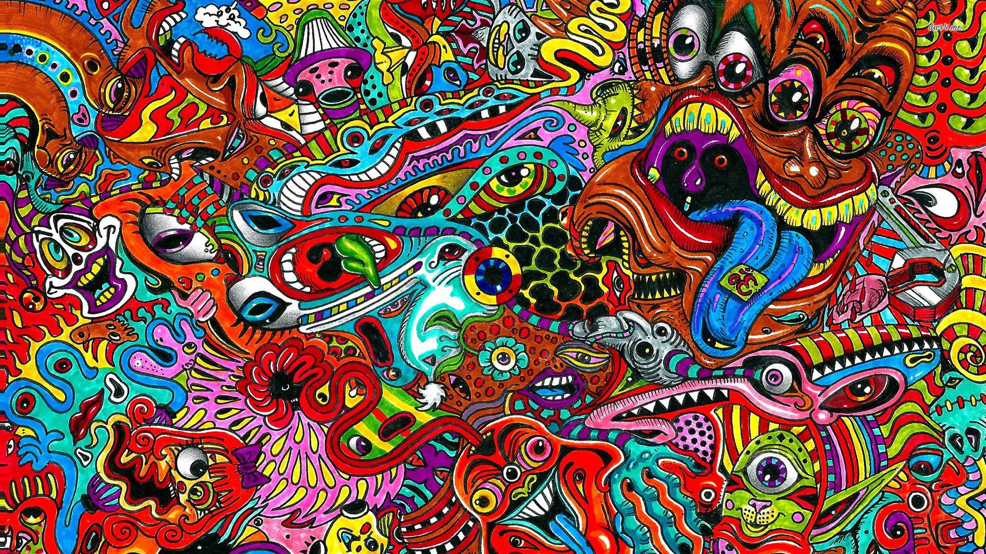 Más de 62 fondos de pantalla Trippy 4K