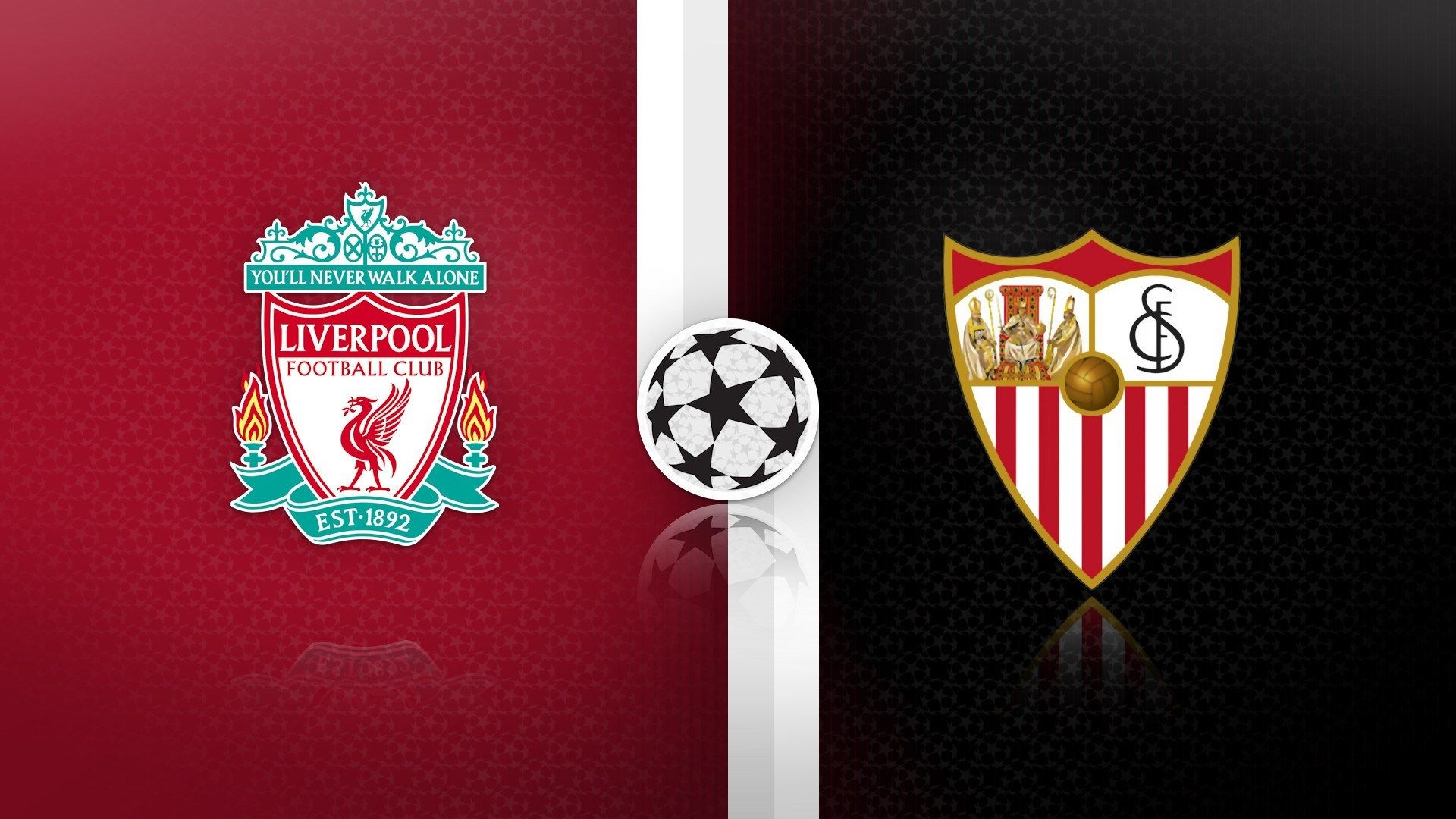 Fondo de pantalla de la jornada: @LFC VS @SevillaFC #UCL #LFCSEV - Roguetoad Studios