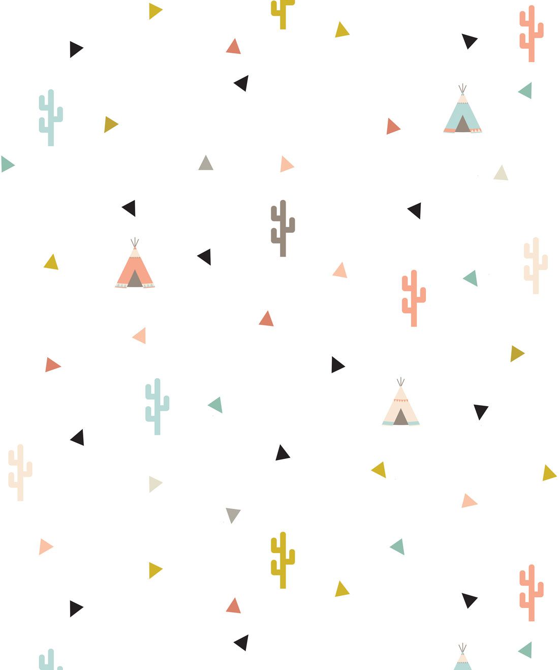 Fondo de pantalla de Teepee & Cactus, Diseño de cuarto de juegos para niños • Milton & King