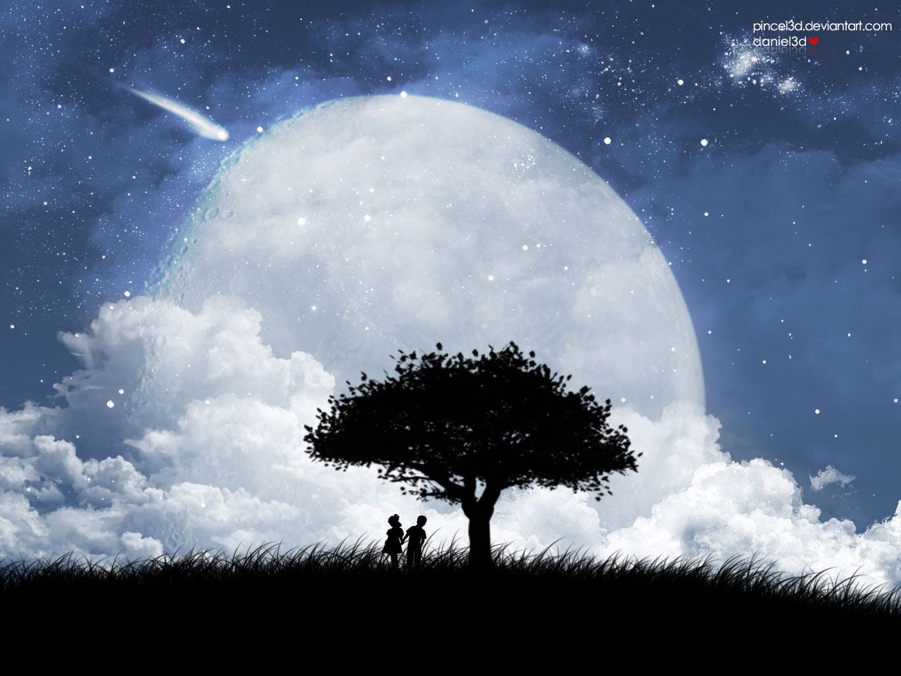Amor en la luna Fondos de pantalla | HD Wallpapers | ID # 5393