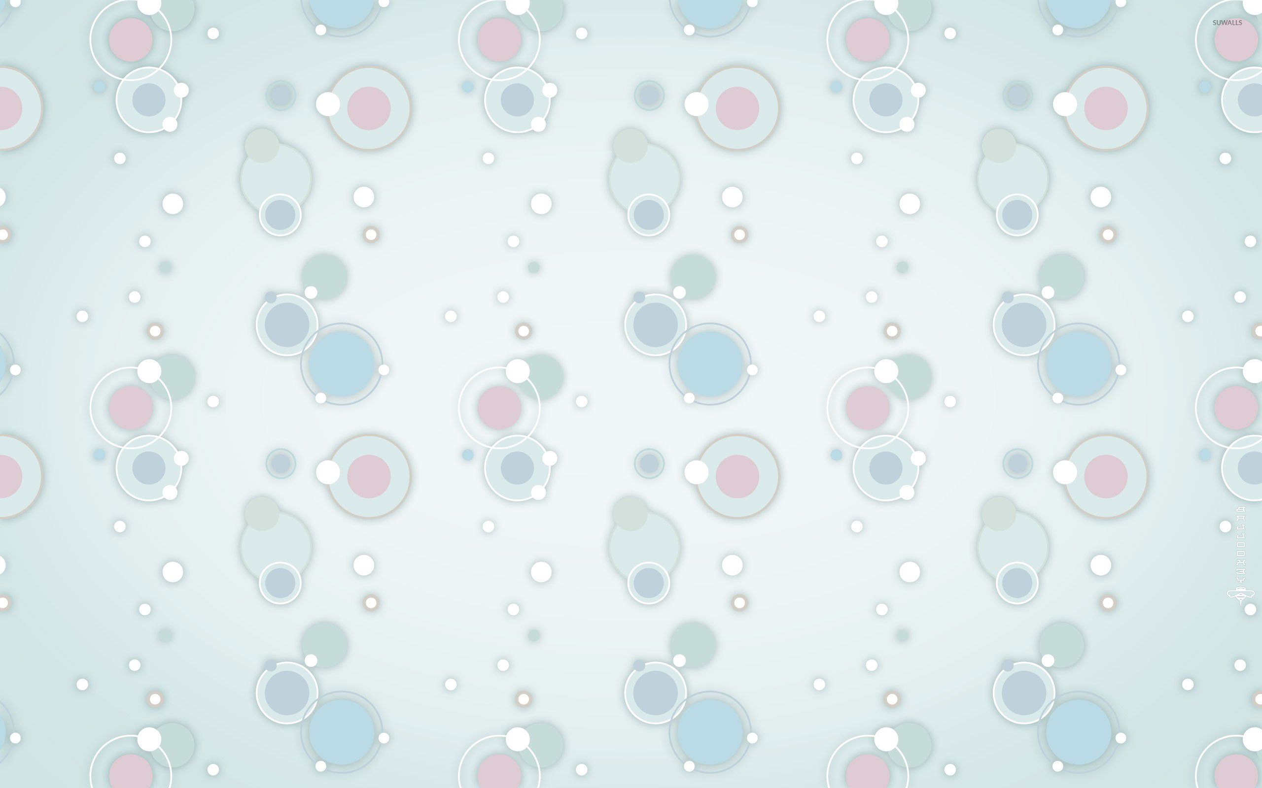 Fondo de pantalla de círculos de colores pastel - Fondos de pantalla abstractos - # 20277