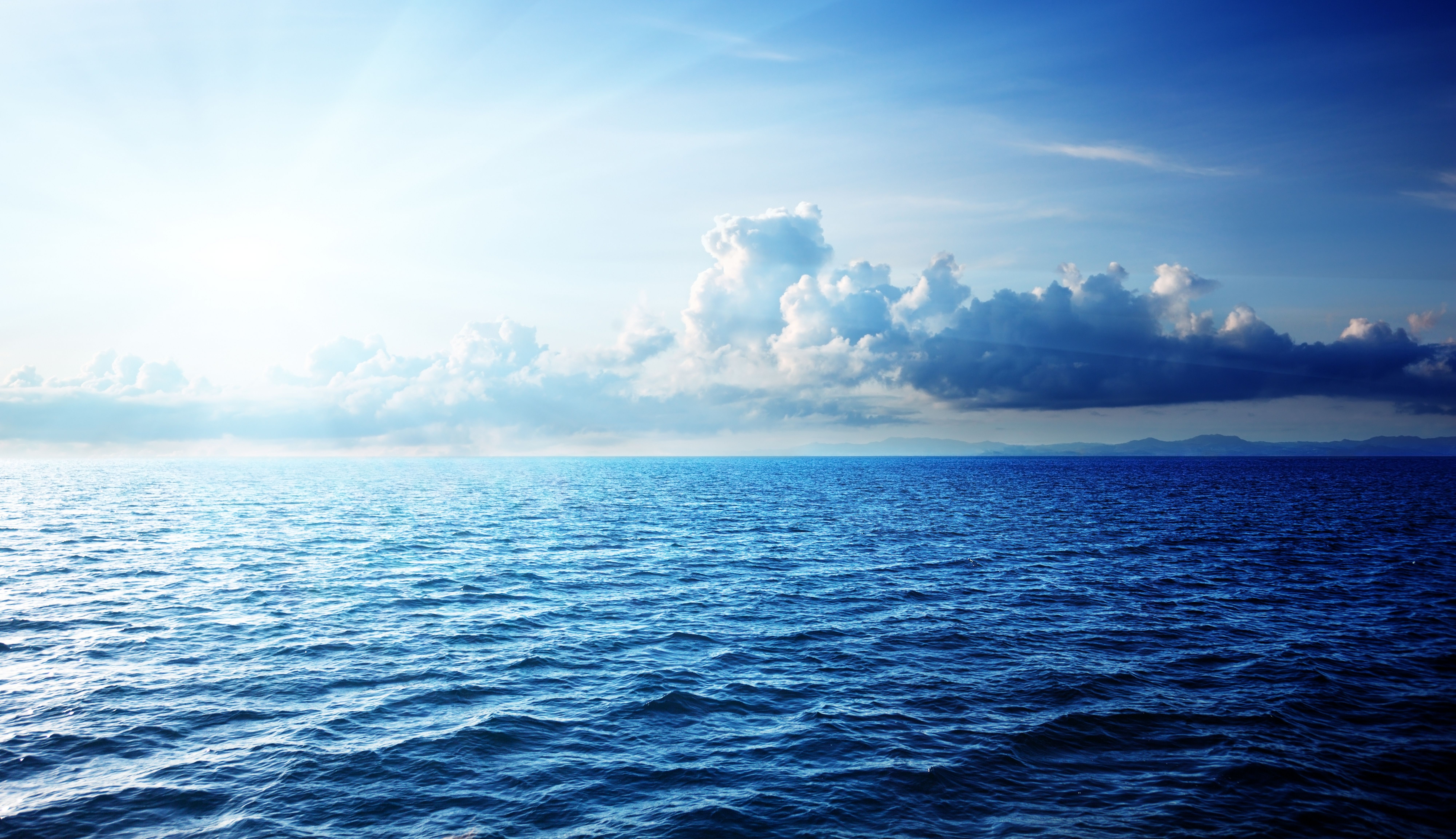 Fondo de pantalla Mar, Nubes, Horizonte, HD, 8K, Naturaleza, # 5491