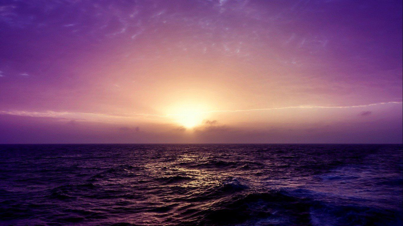 1366x768 Pink Sunset Sea 1366x768 Resolución HD 4k Wallpapers