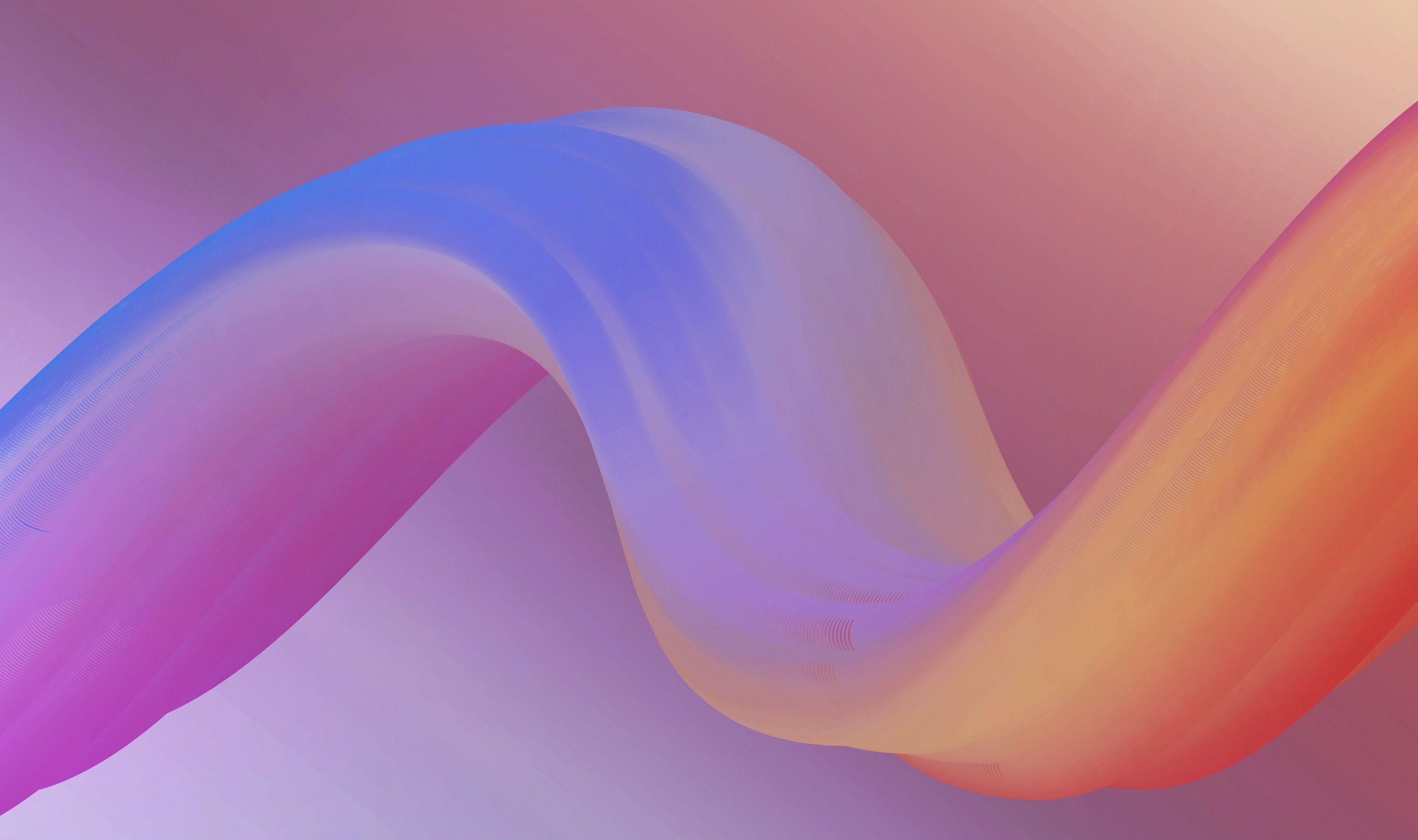 Descargar 3240x1920 Gradient Wave, Pastel Colors, Warm Wallpapers